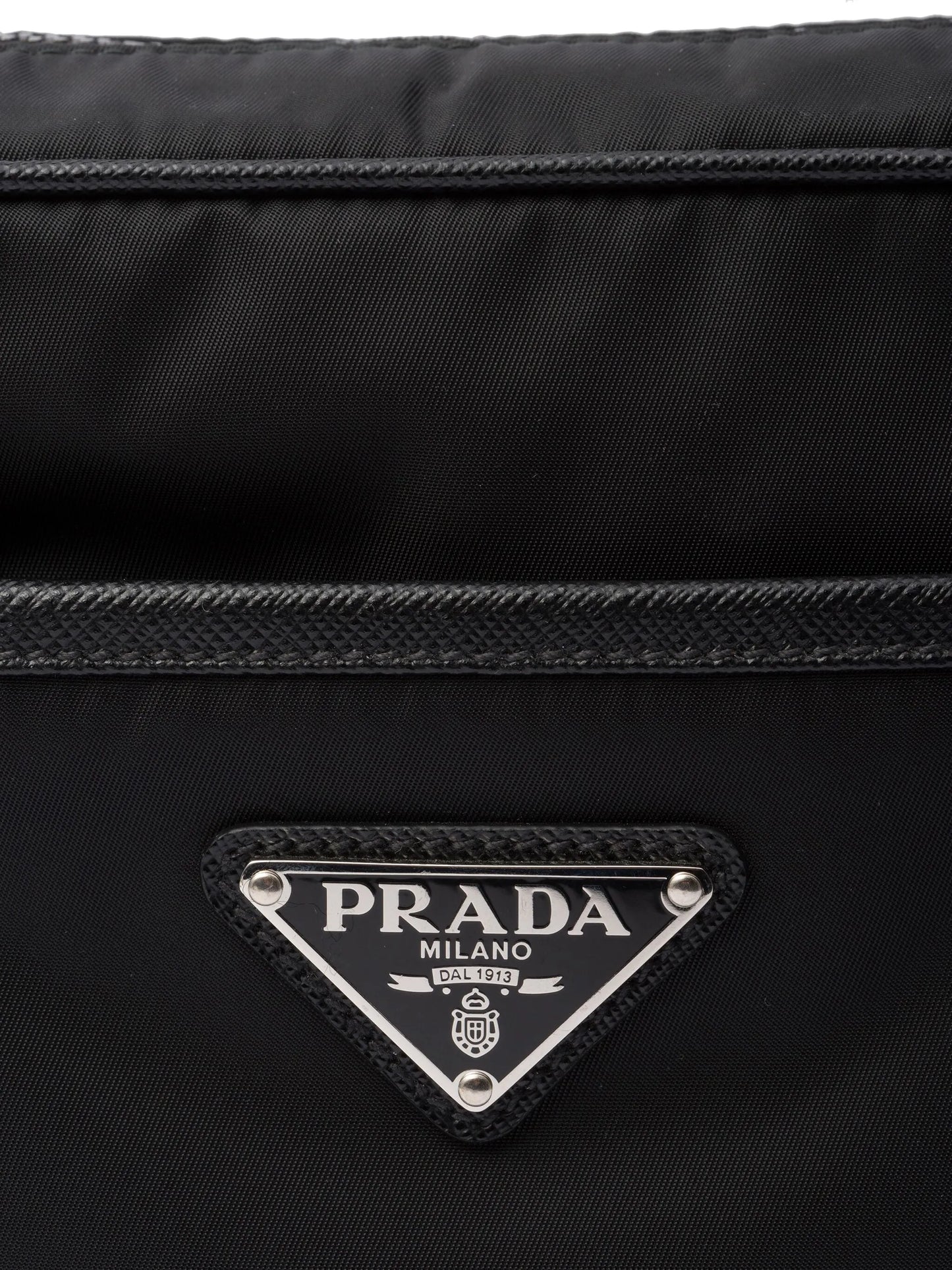 Re-nylon and Saffiano shoulder bag