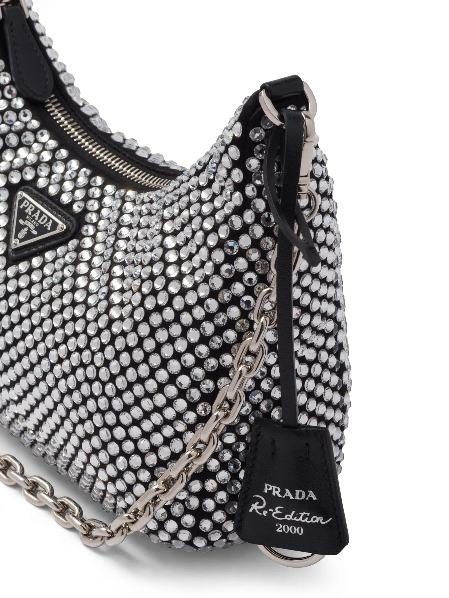 Re-Edition crystal-embellished shoulder bag