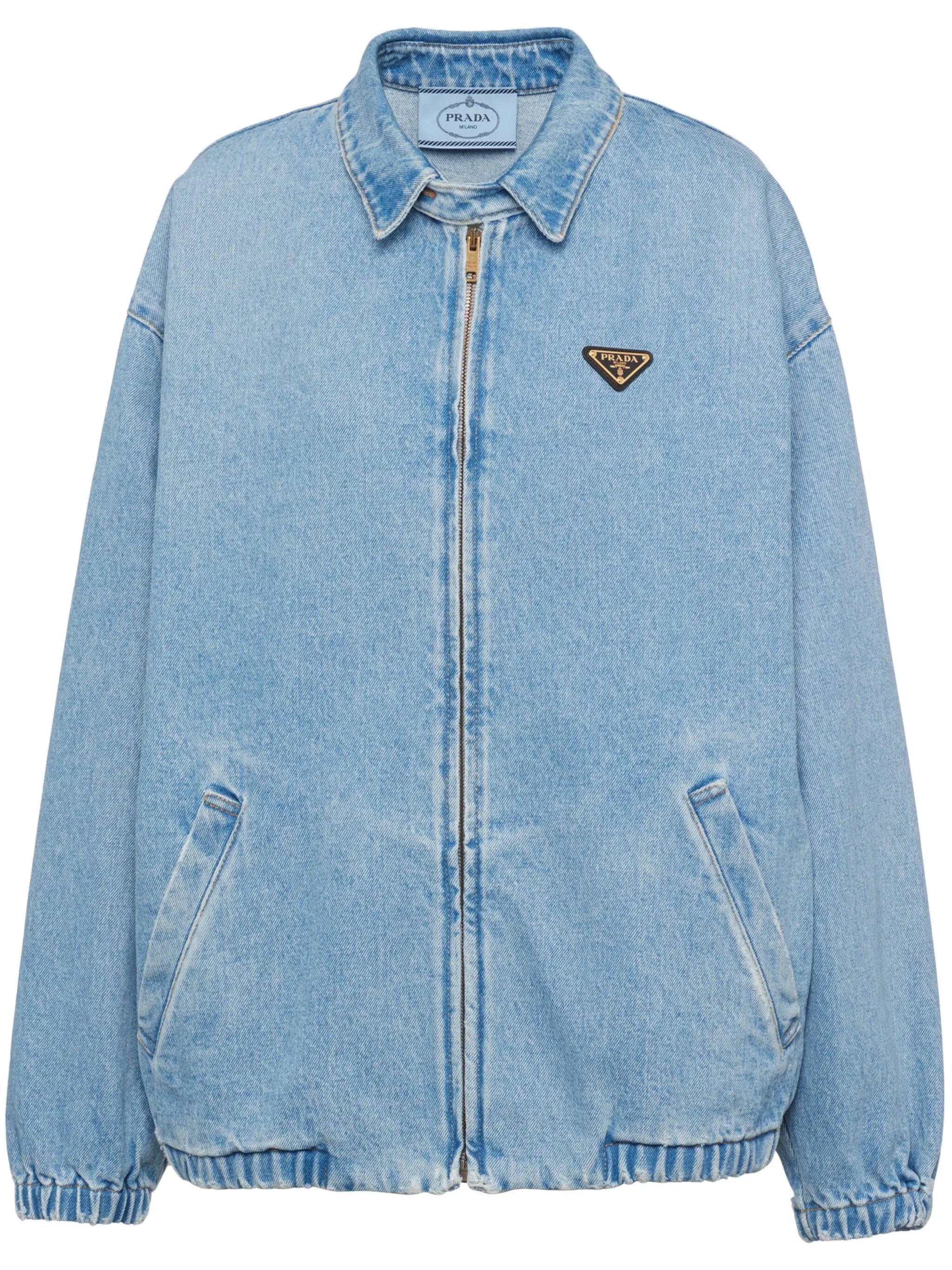 zip-fastening denim jacket