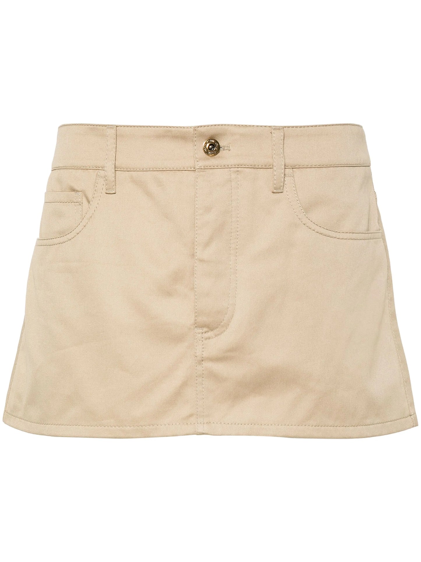 logo-appliqué mini skirt