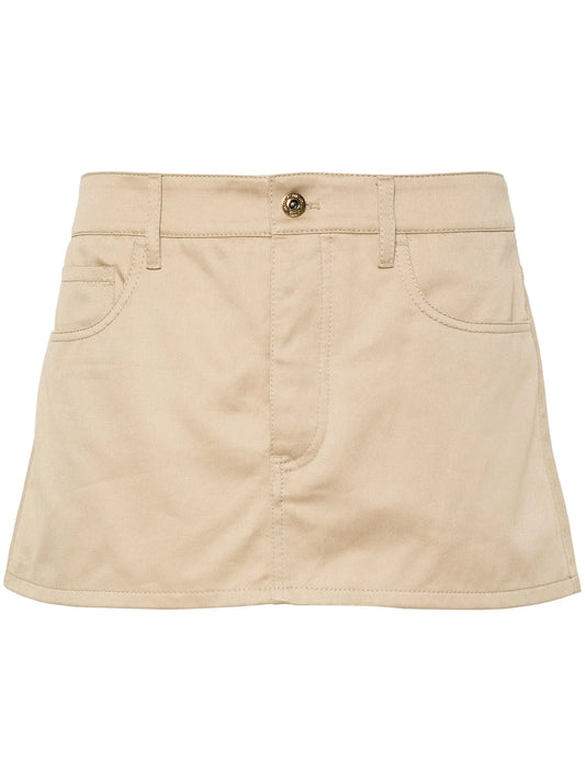 logo-appliqué mini skirt