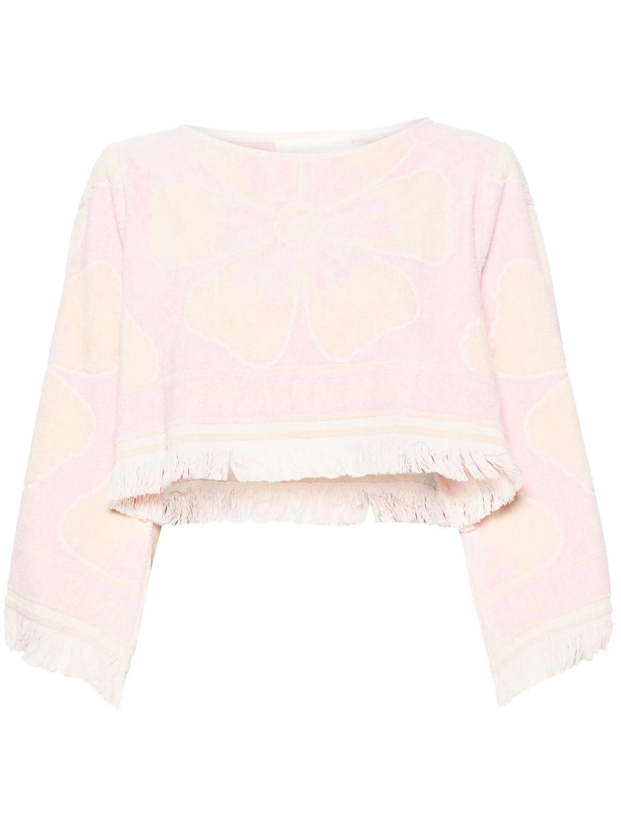 Pop towelling cropped top