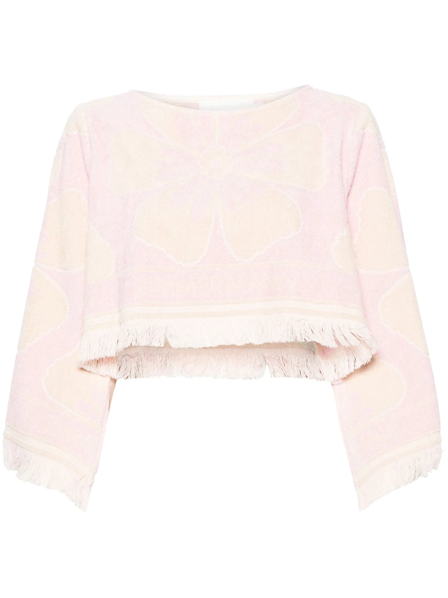 Pop towelling cropped top
