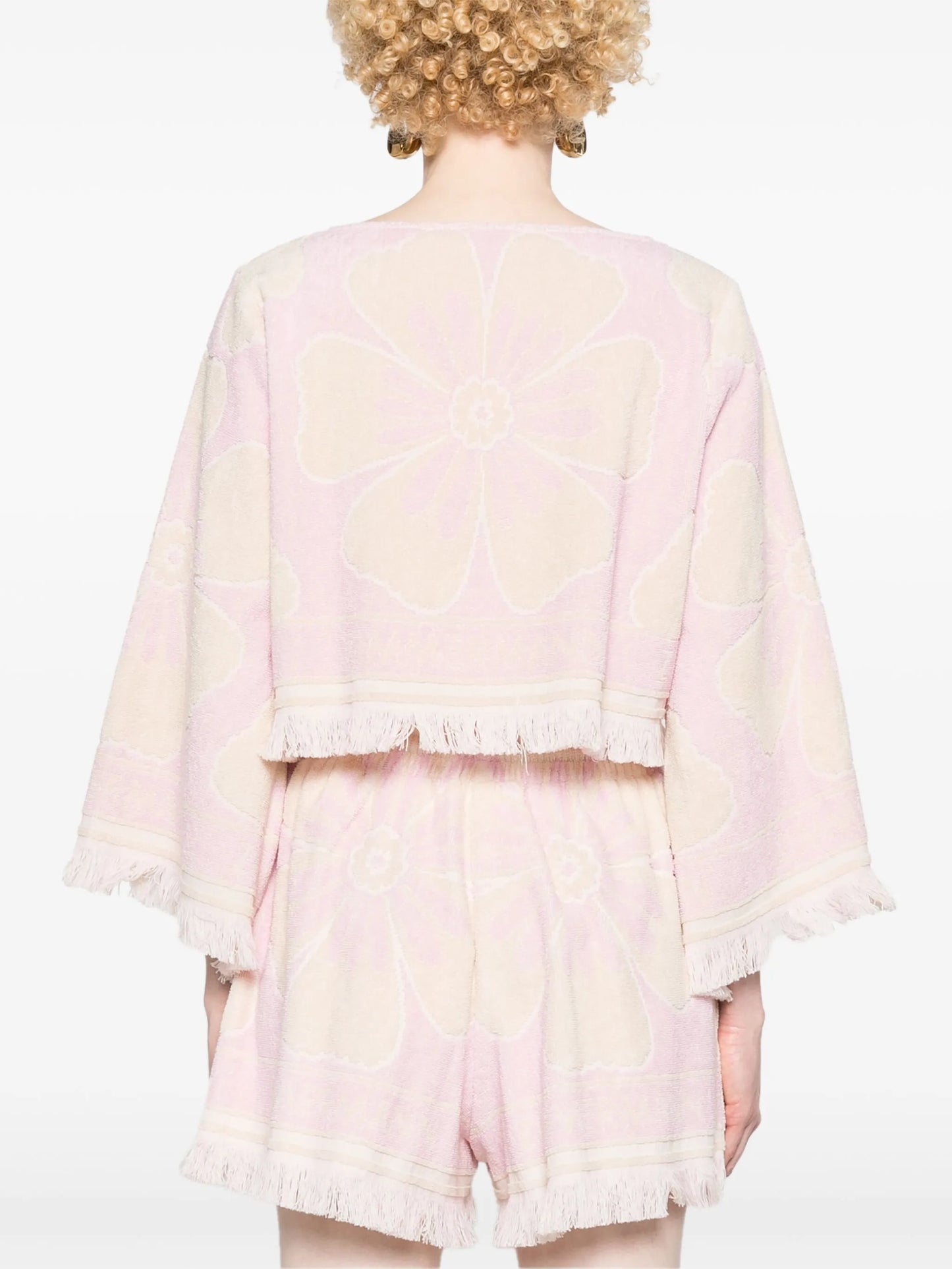 Pop towelling cropped top