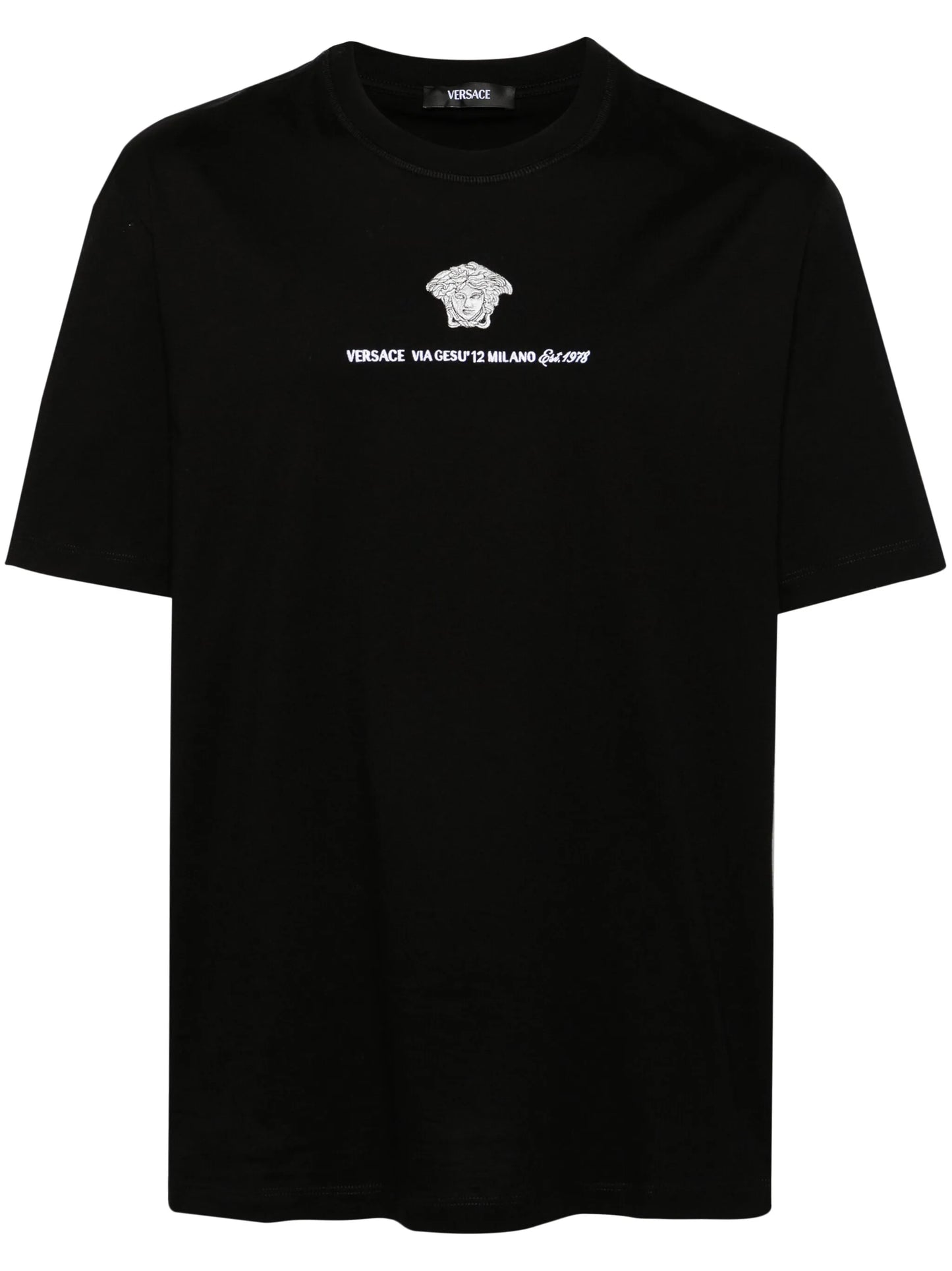 Medusa Milano-embroidered T-shirt