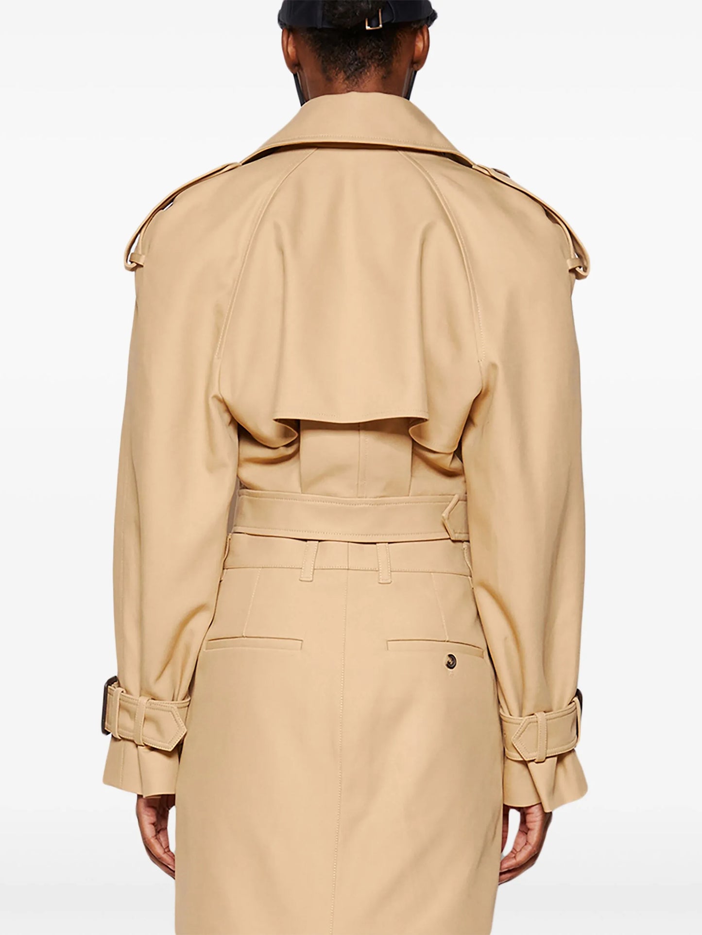 cropped trench jacket