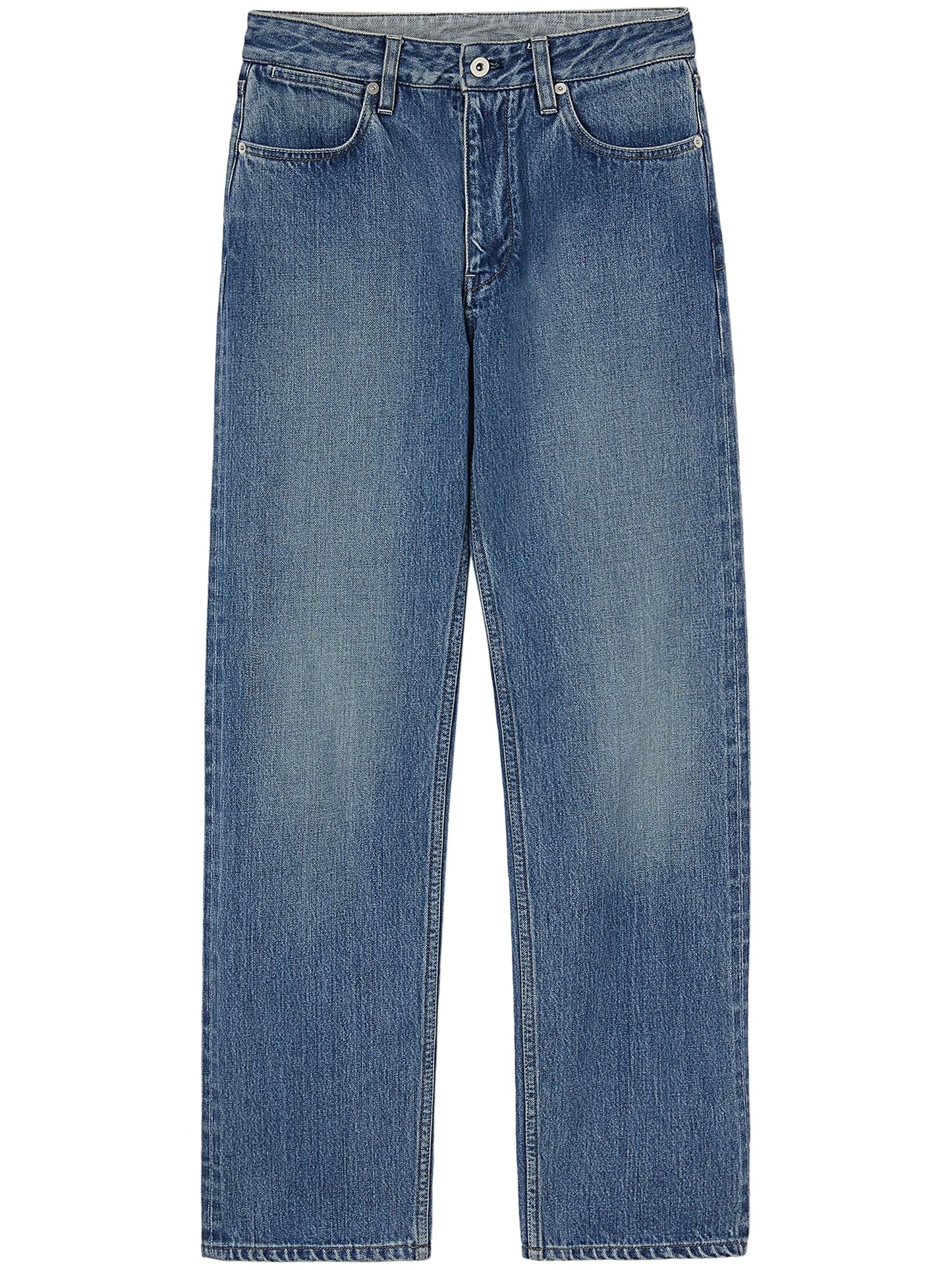 logo-appliqué straight-leg jeans
