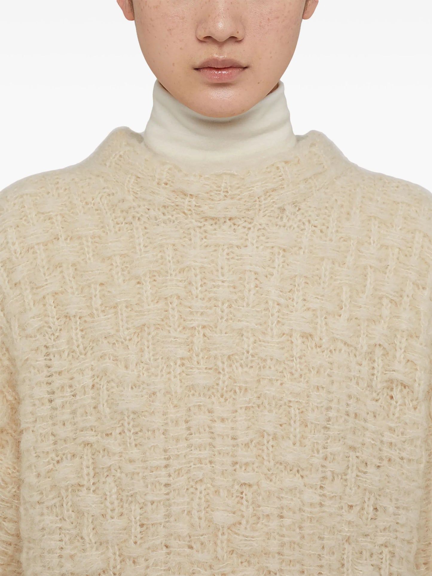 mock-neck jumper