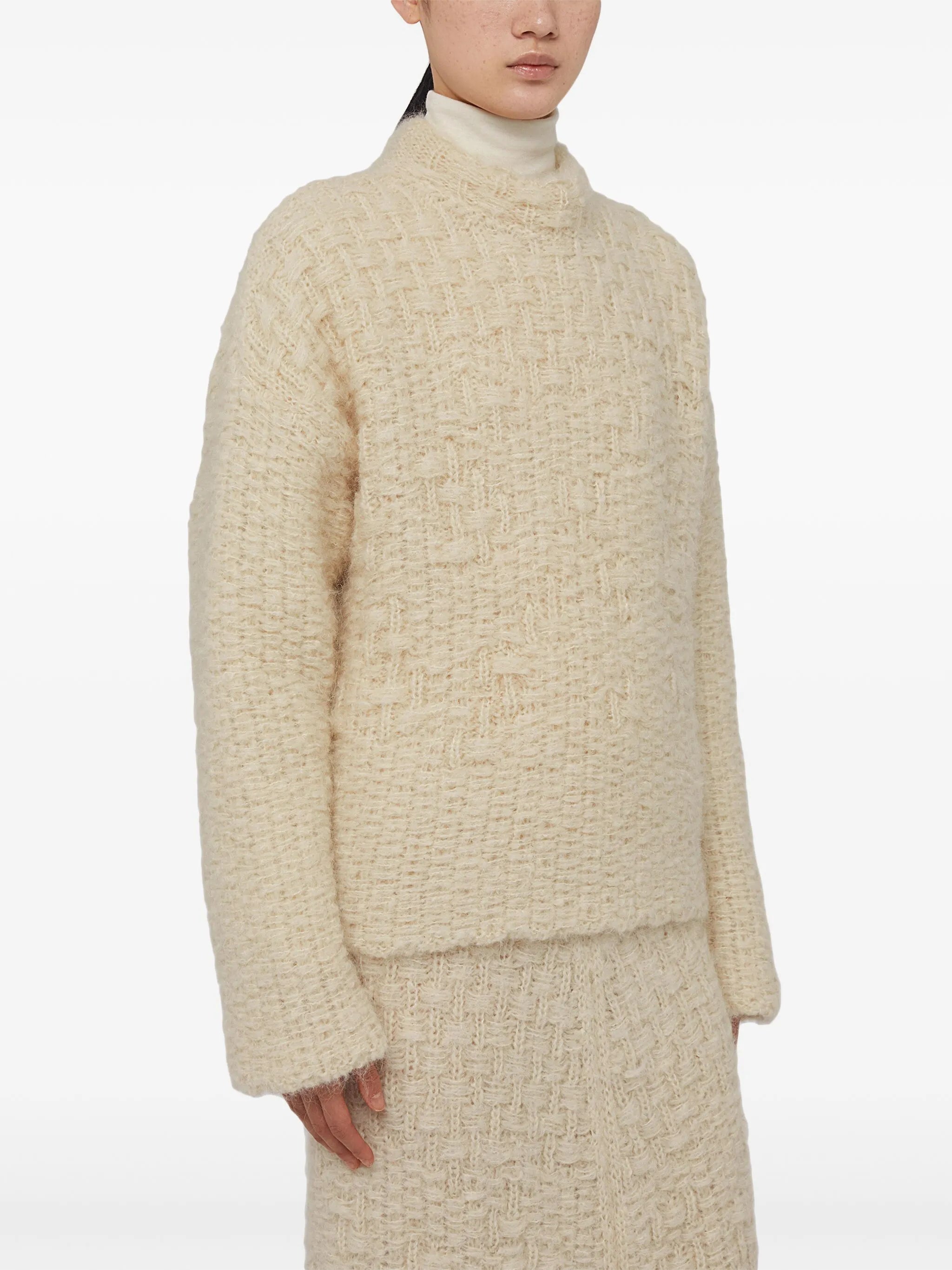 mock-neck jumper
