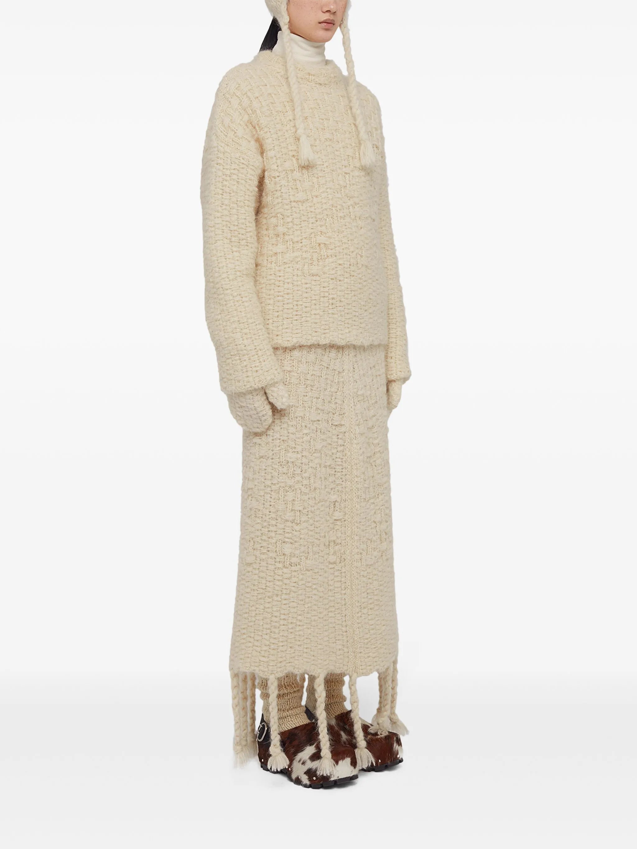mock-neck jumper