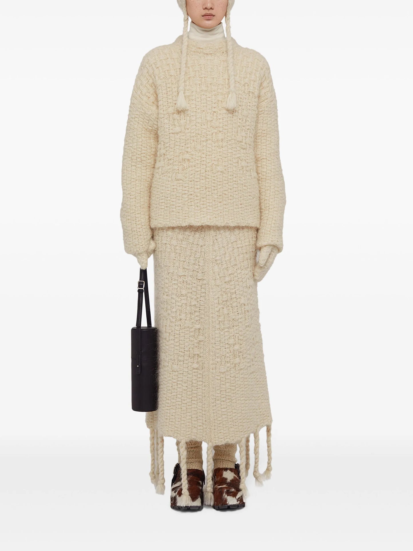 mock-neck jumper
