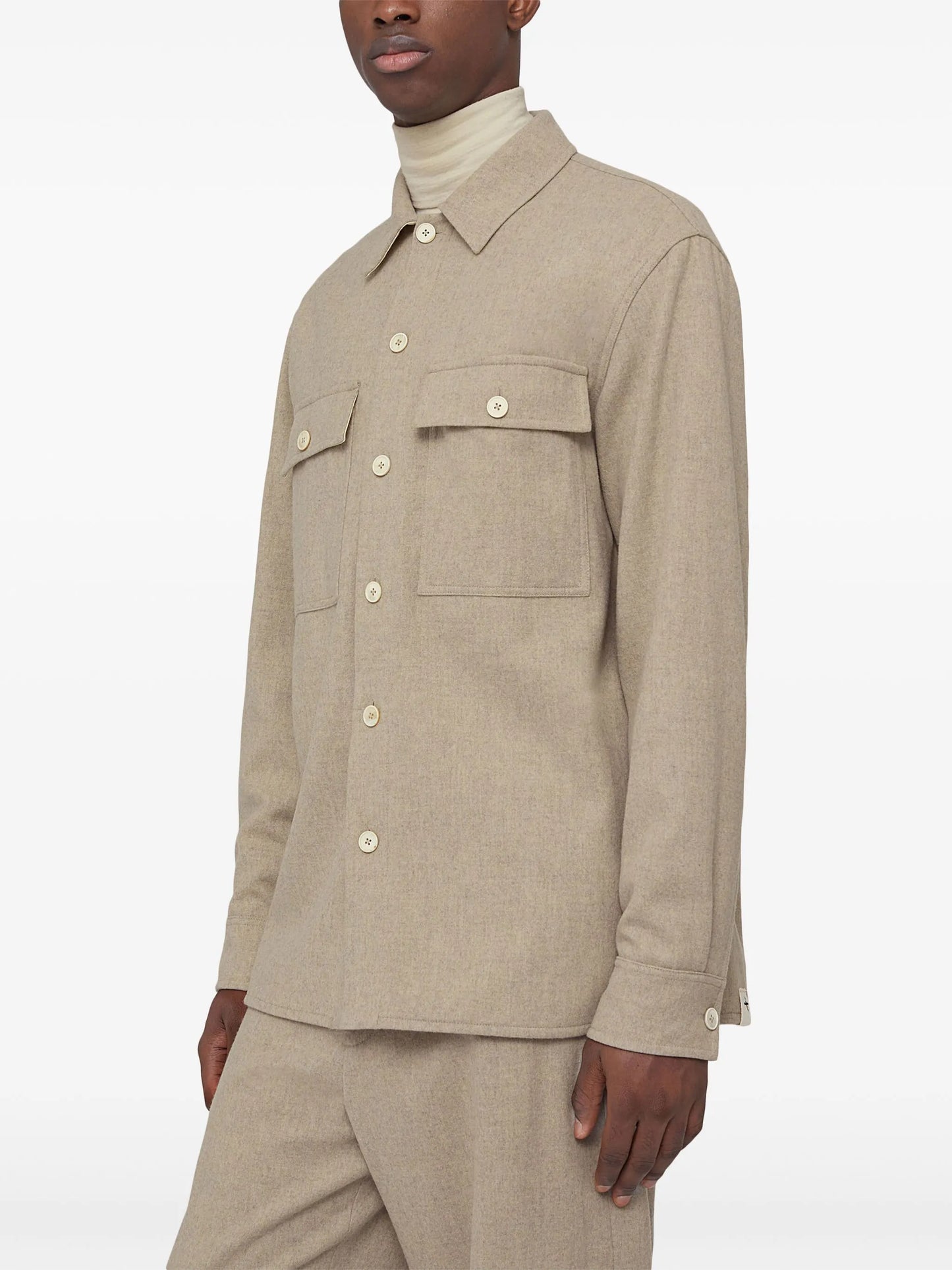 long-sleeve flannel shirt