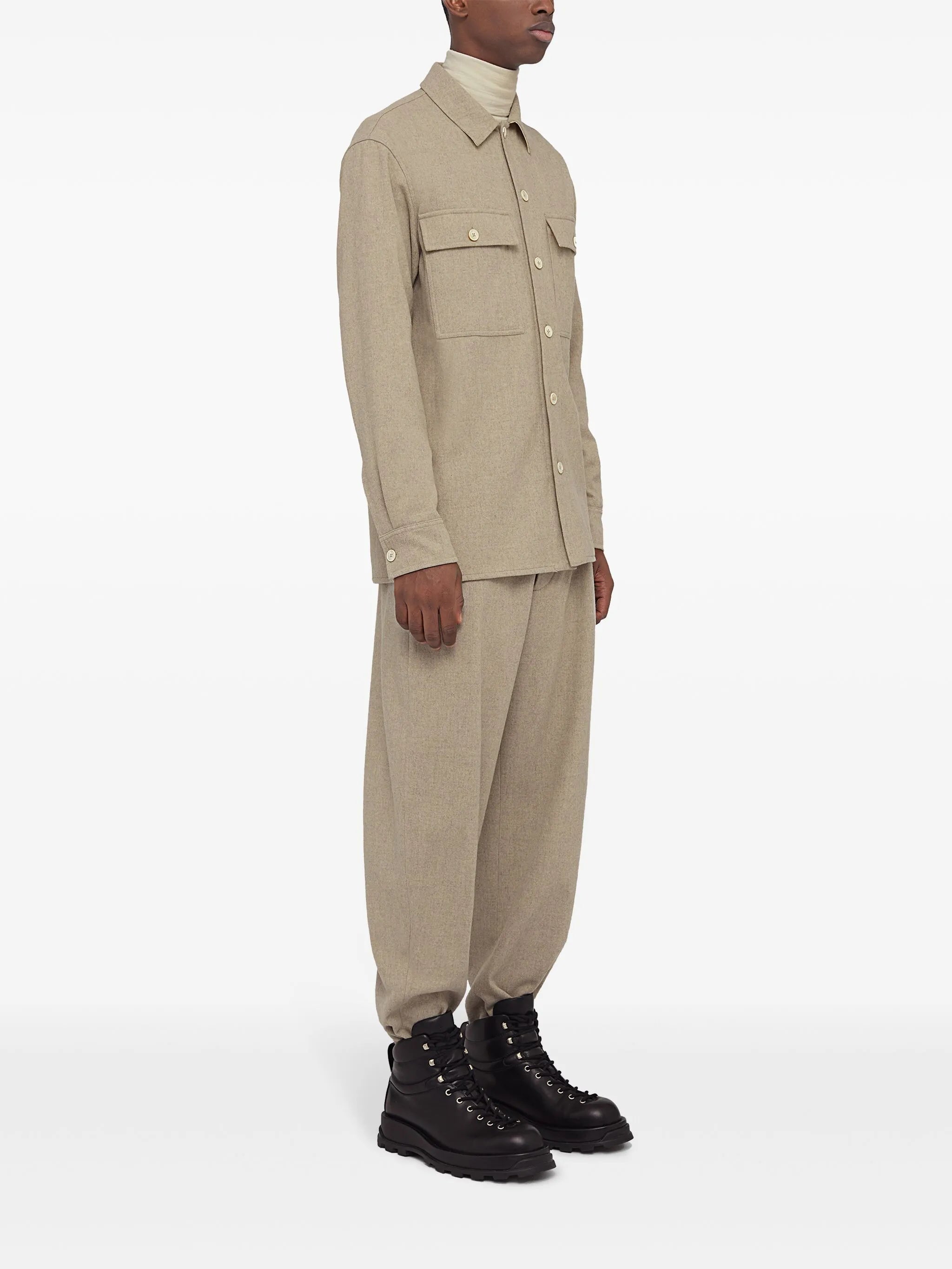 long-sleeve flannel shirt