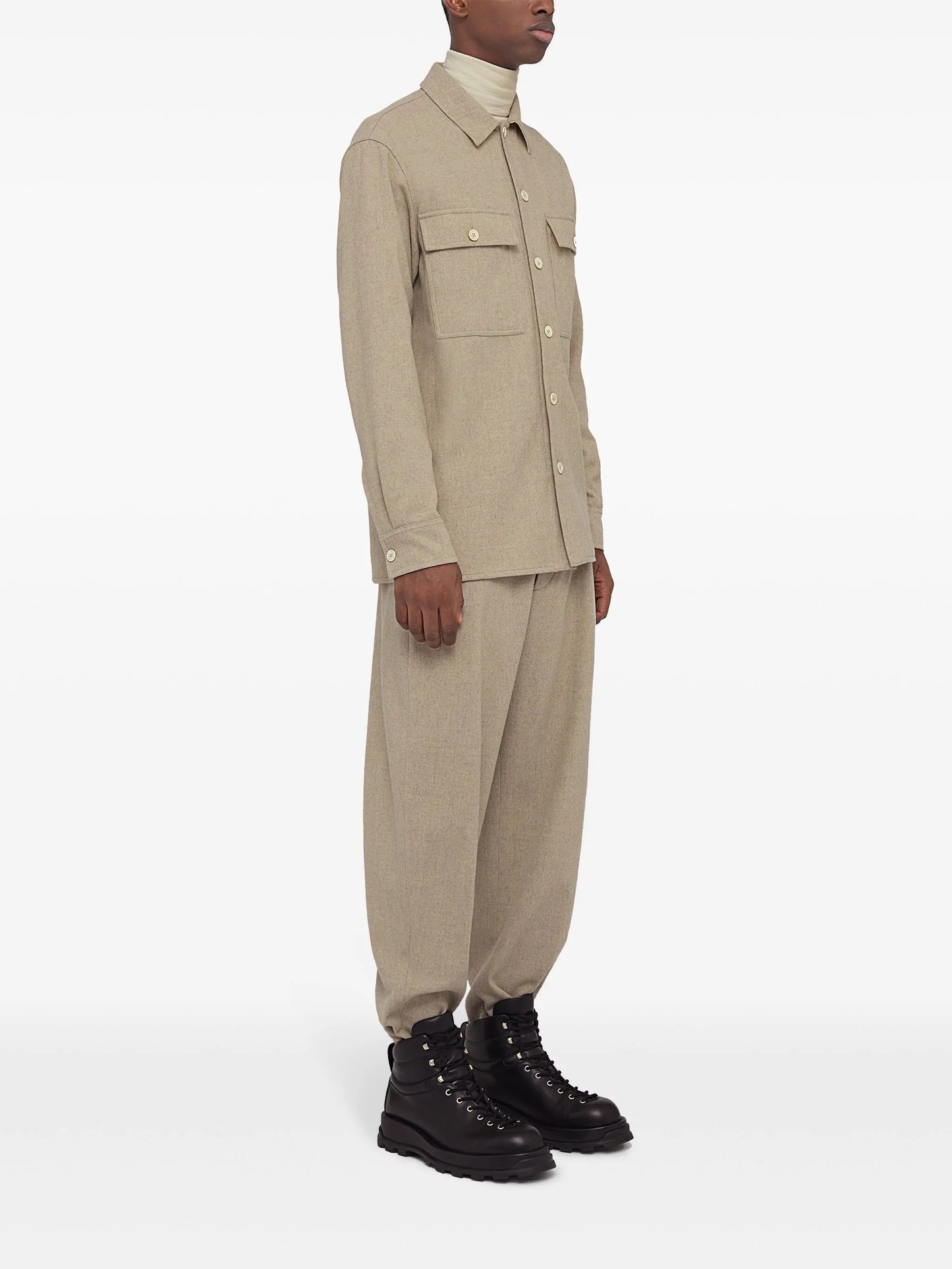 long-sleeve flannel shirt