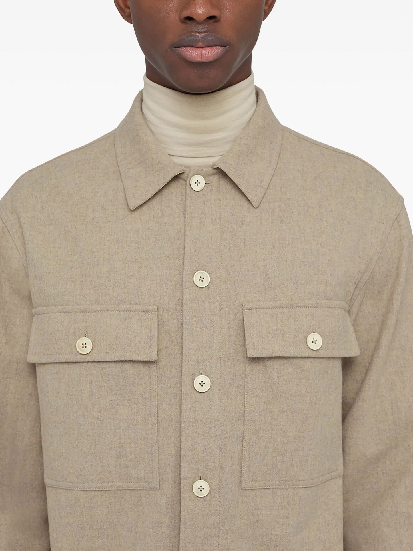 long-sleeve flannel shirt