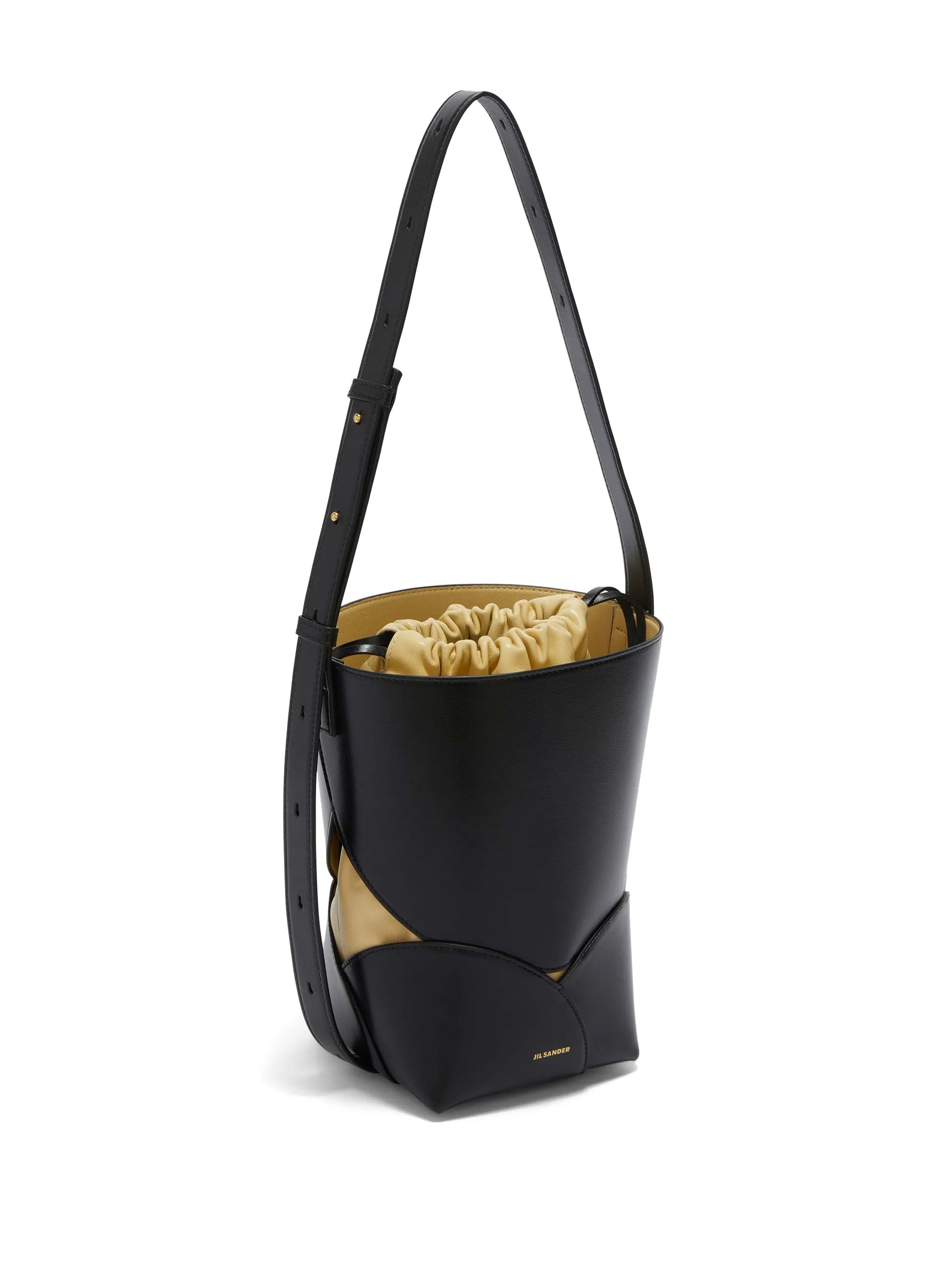 leather bucket bag
