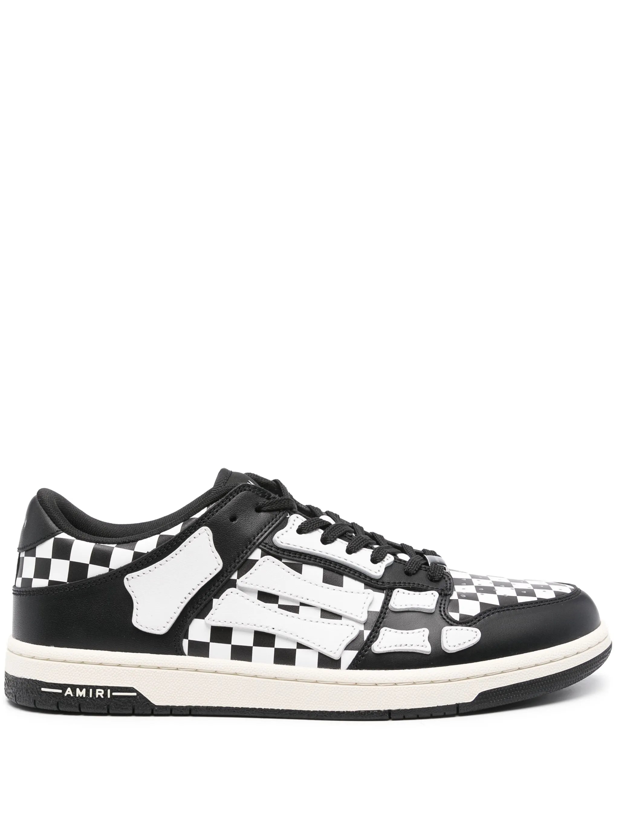 Skel Top Low check-pattern sneakers