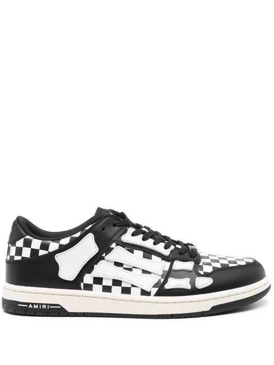 Skel Top Low check-pattern sneakers