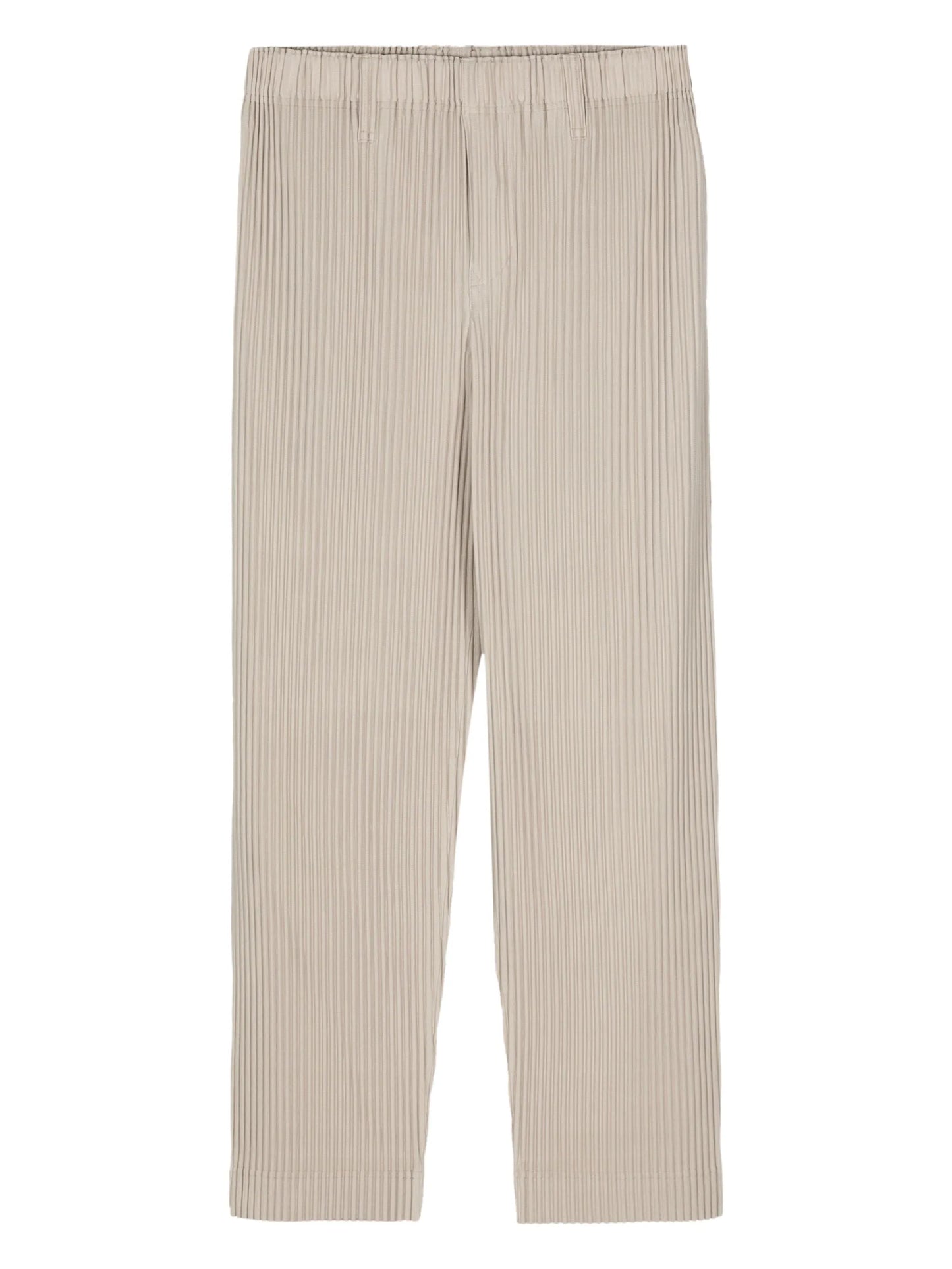tapered-leg plissé trousers