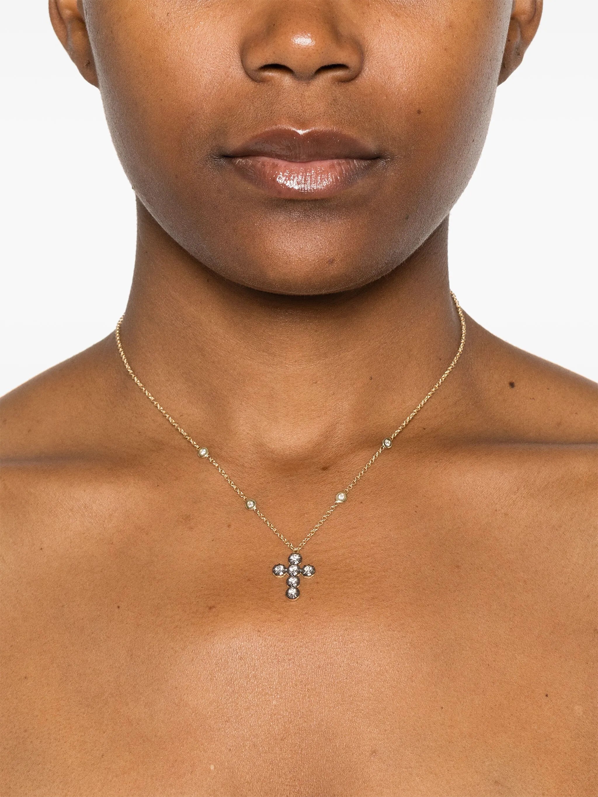 14kt yellow gold Sophia diamond pendant necklace