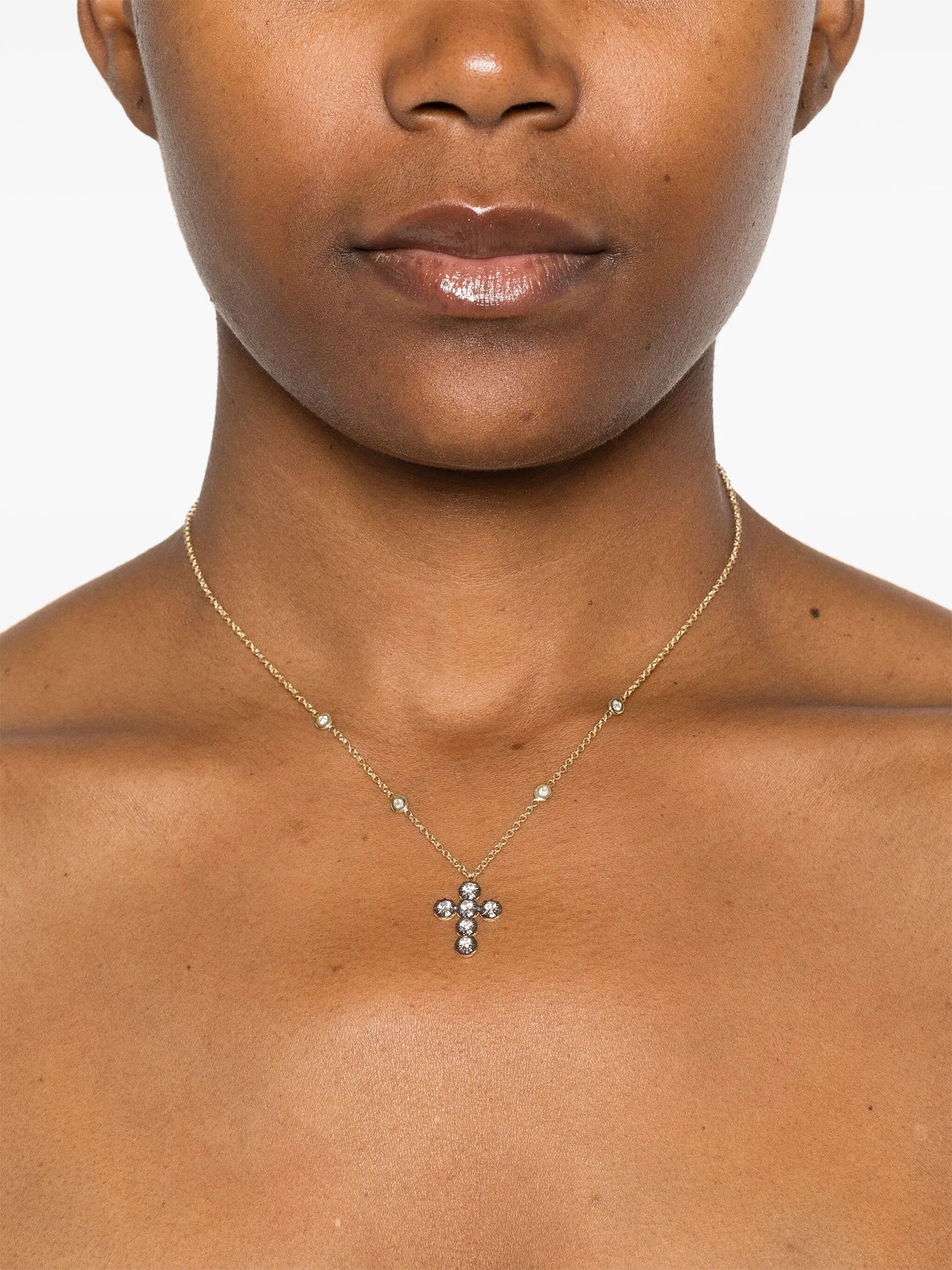 14kt yellow gold Sophia diamond pendant necklace