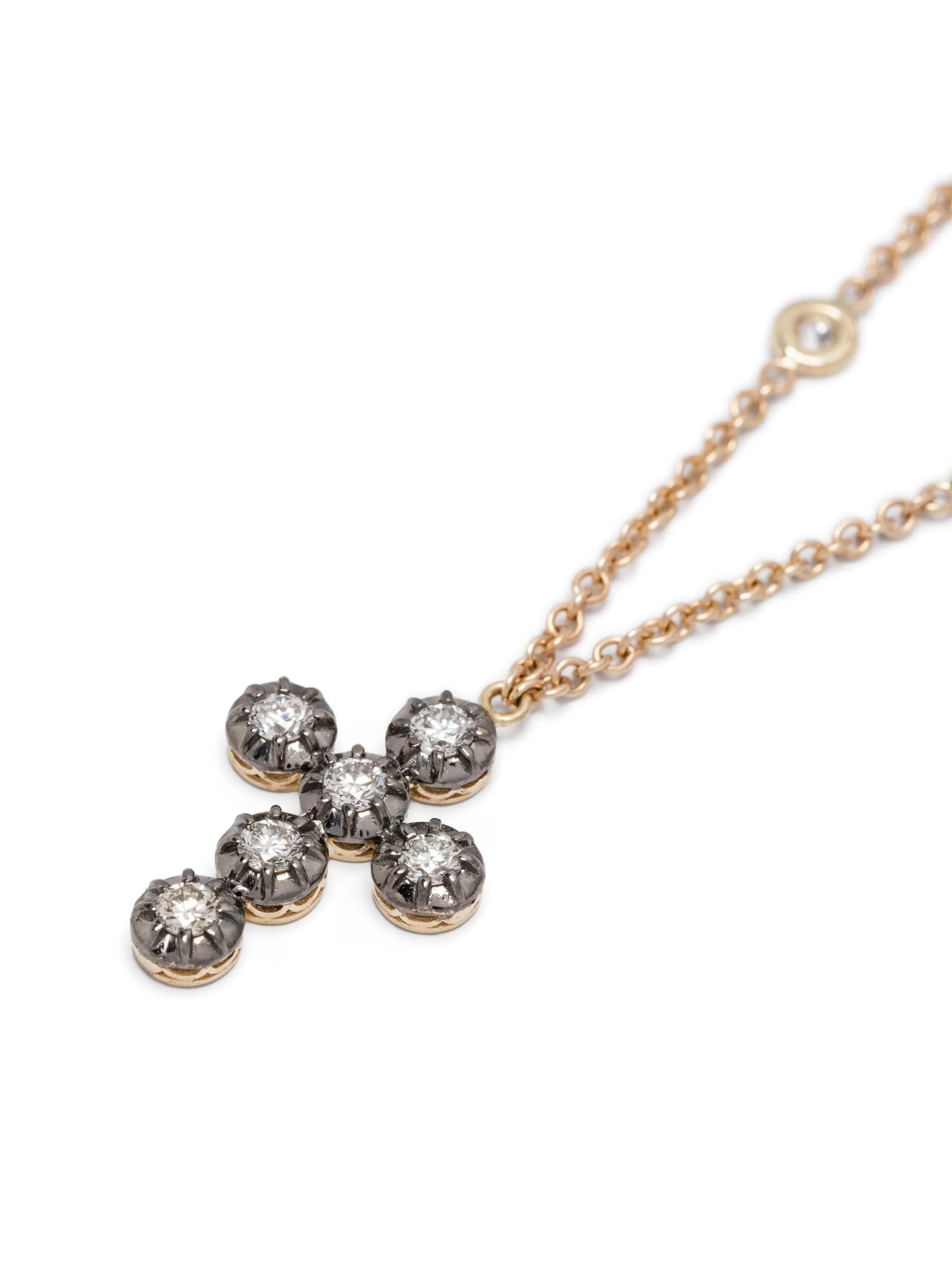 14kt yellow gold Sophia diamond pendant necklace