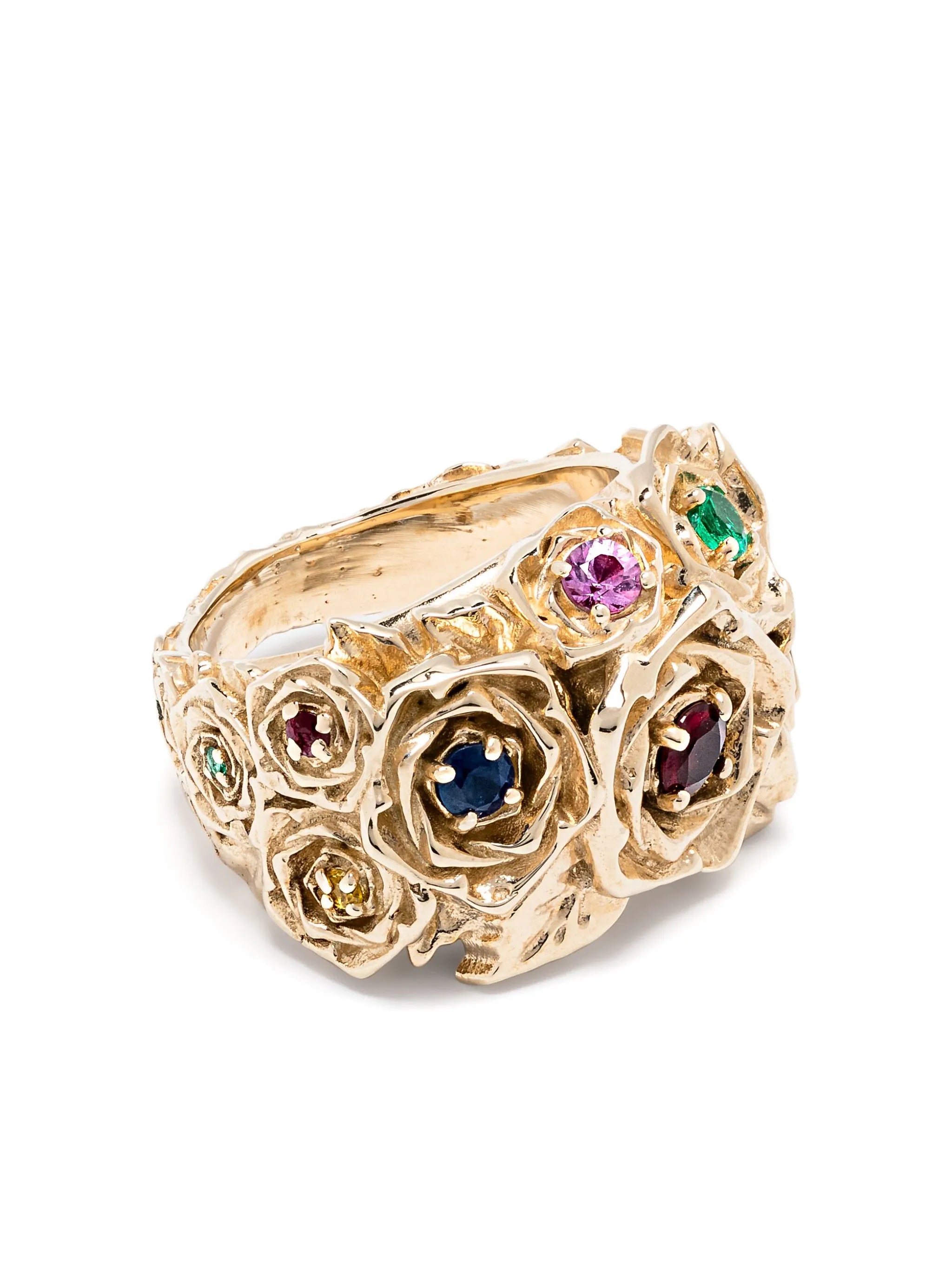 14kt yellow gold Rose ring