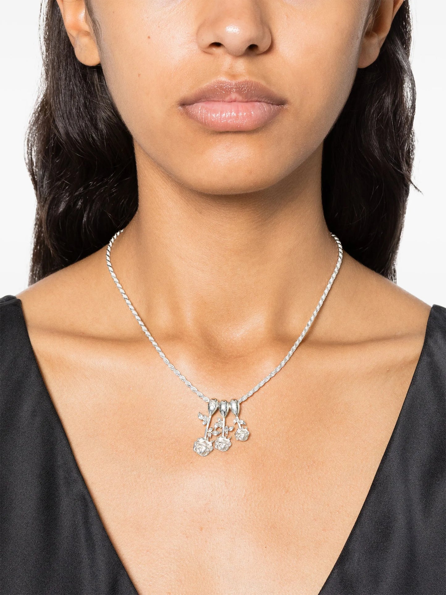 rose-pendants sterling-silver necklace