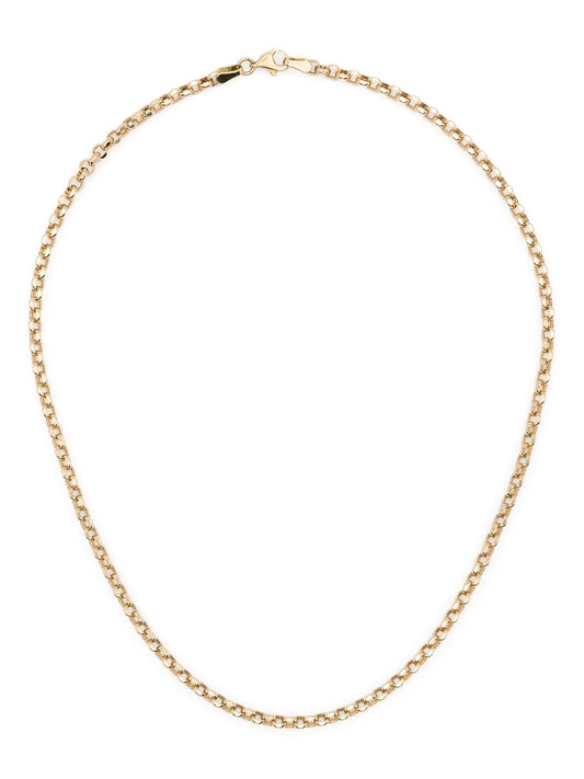 14kt yellow gold small rolo-chain necklace