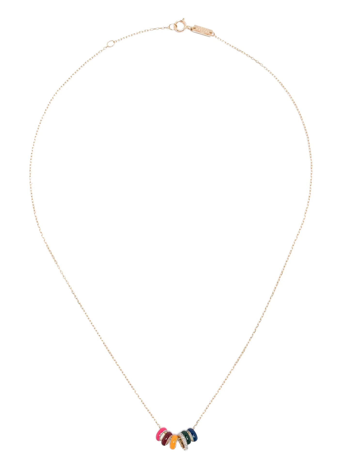14kt yellow gold Bead Party Pumpkin Spice necklace