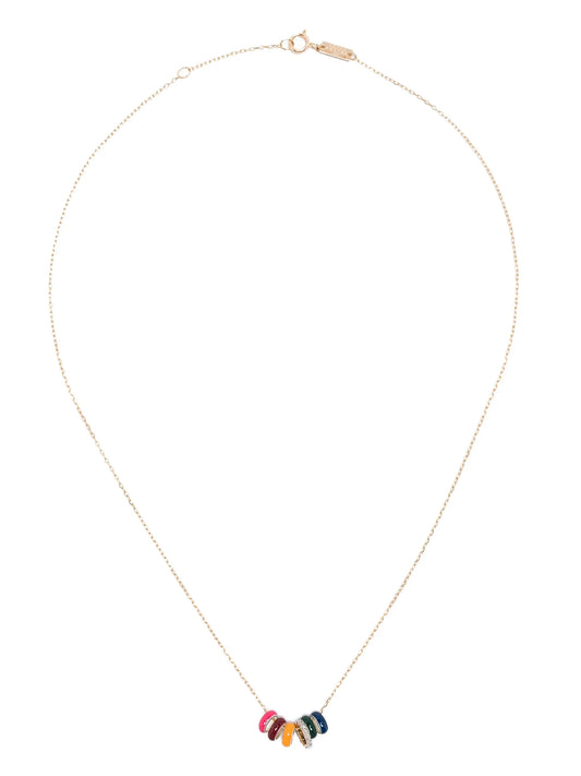 14kt yellow gold Bead Party Pumpkin Spice necklace