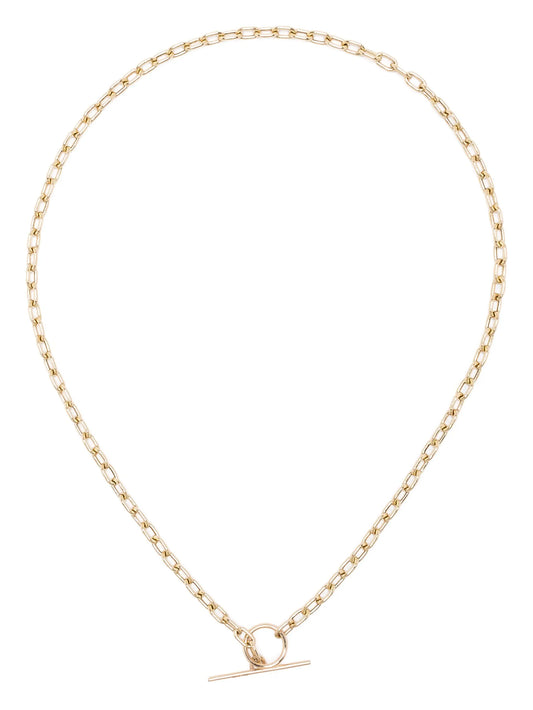 14kt yellow gold anchor-chain necklace