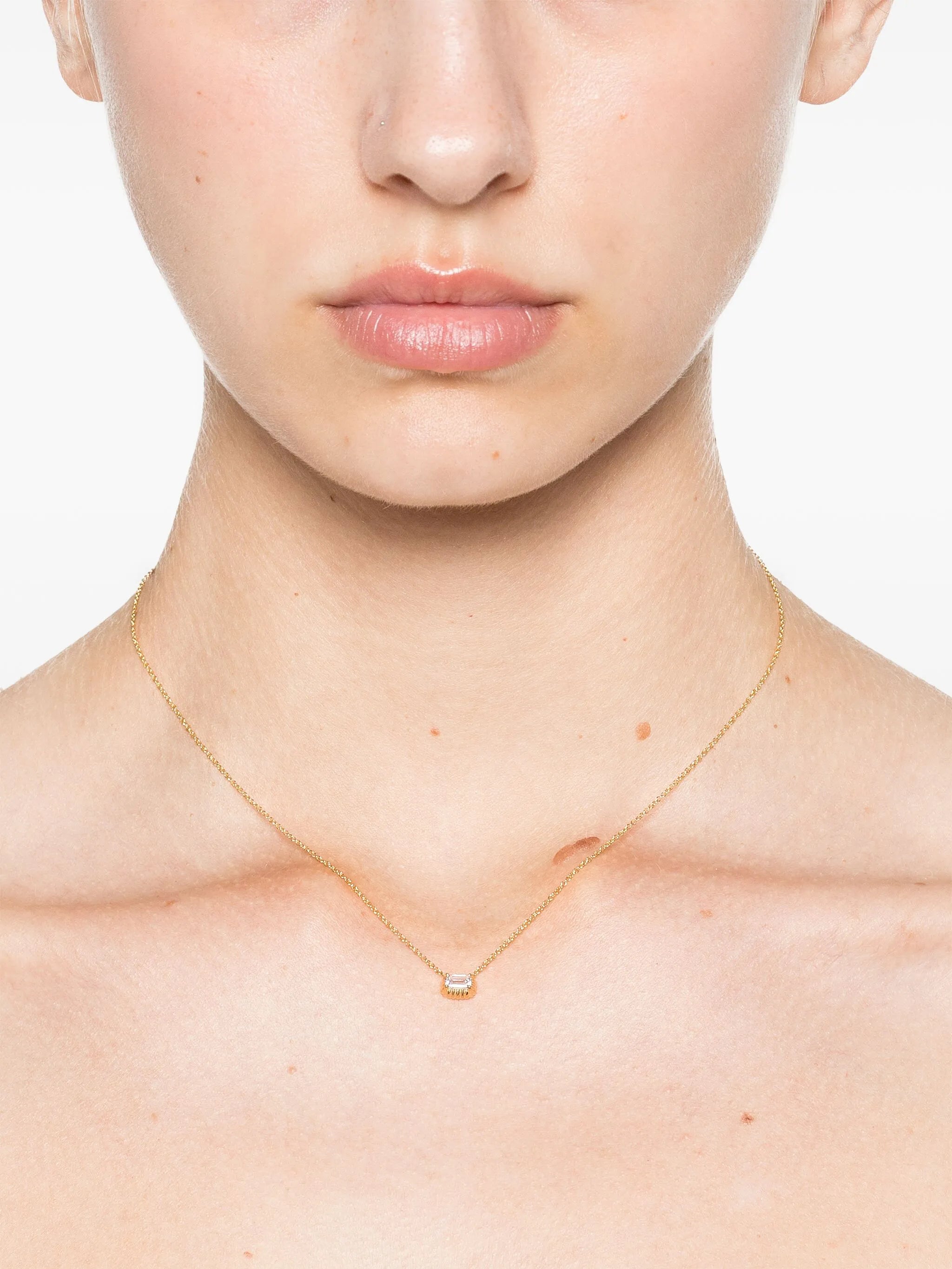 18kt yellow gold diamond necklace