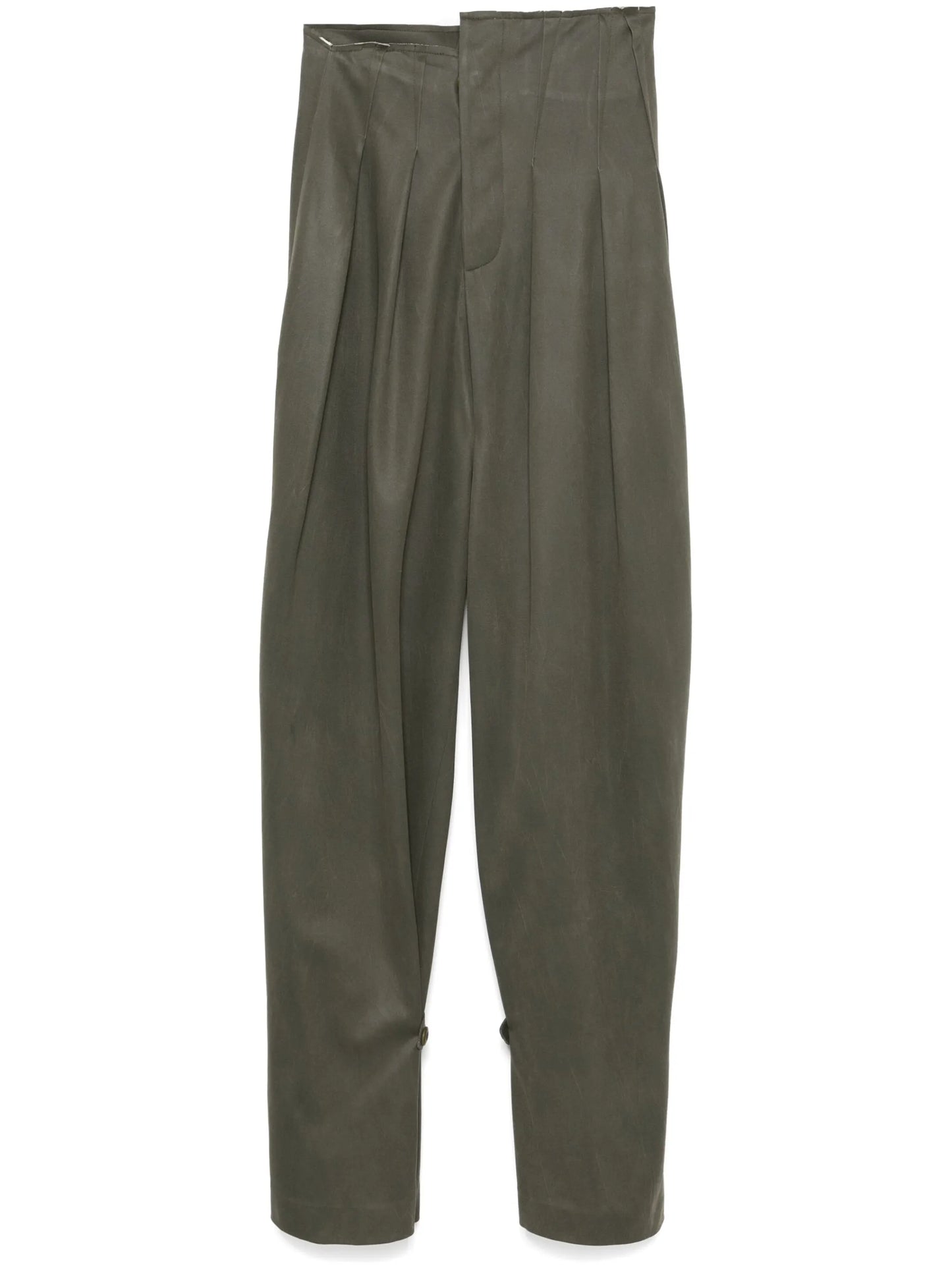faux-suede trousers