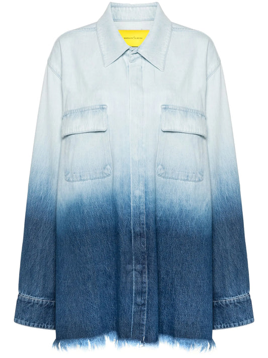 ombré-effect denim jacket