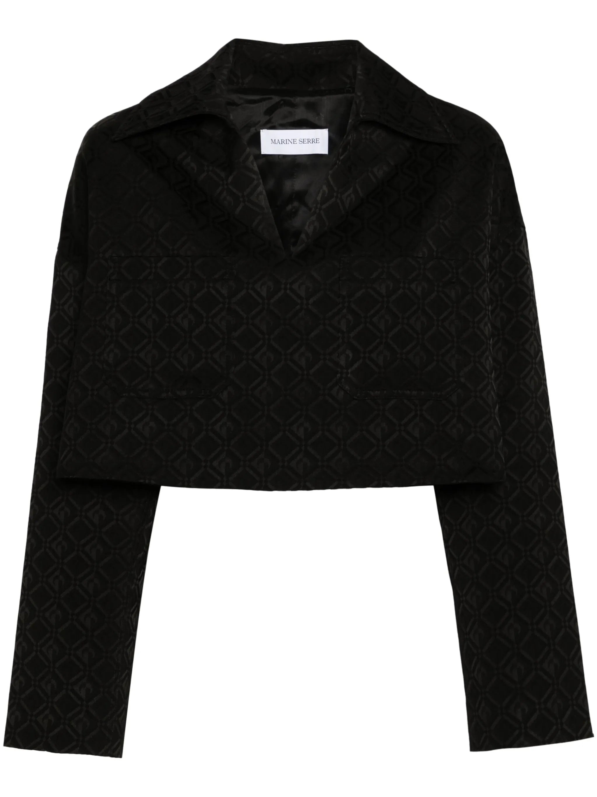 Moonogram jacquard top