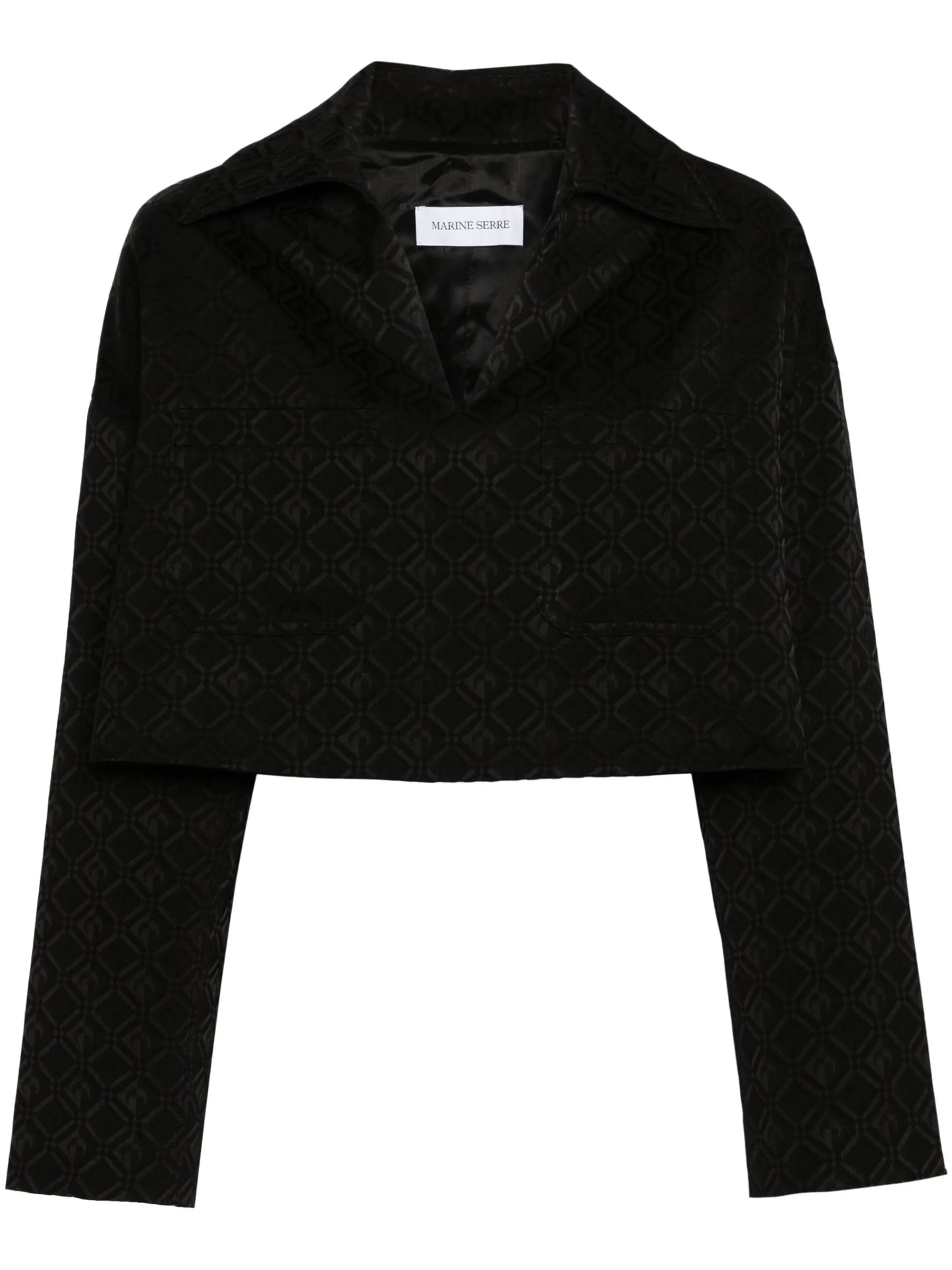 Moonogram jacquard top