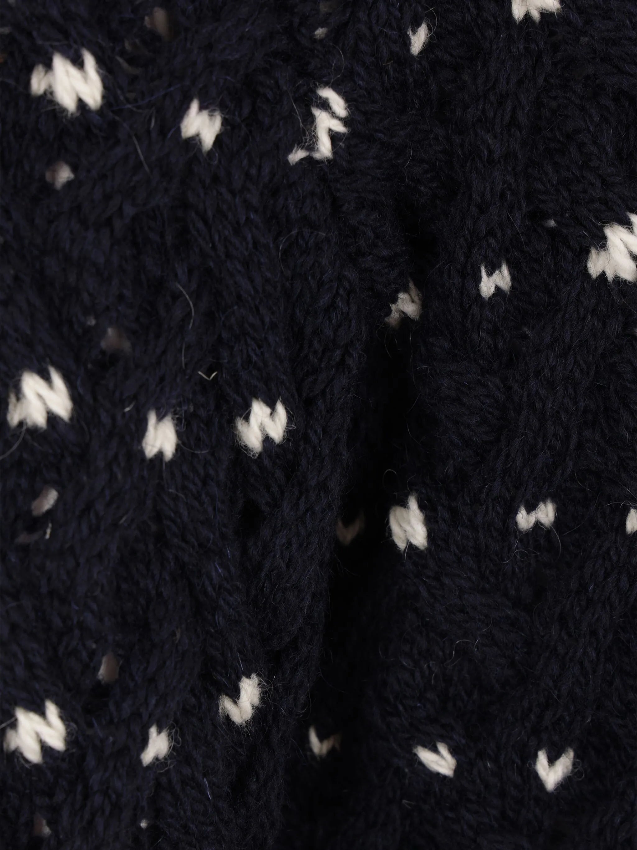 Donegal cable-knit jumper