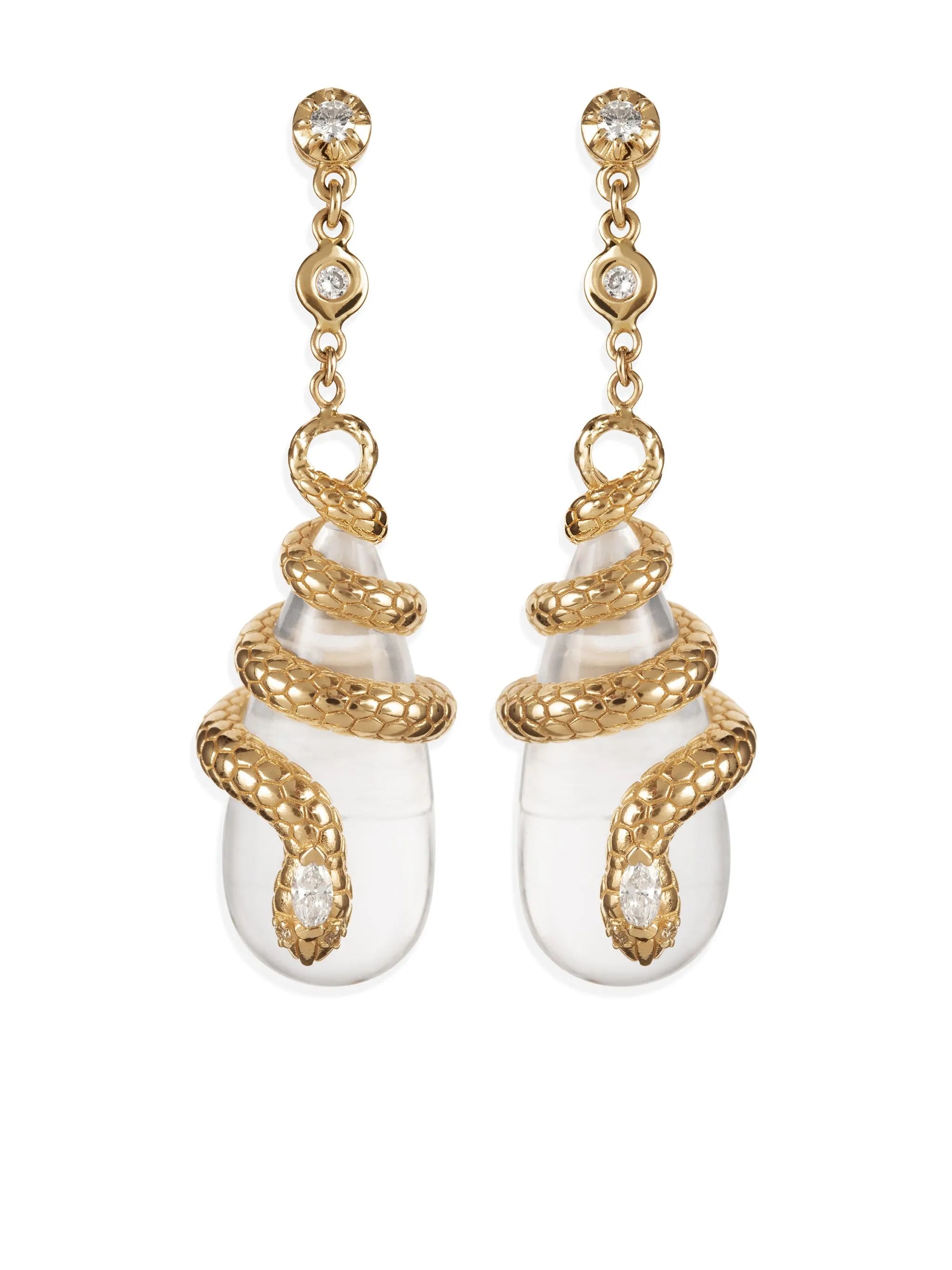 14kt yellow gold Sophia diamond dangle earrings