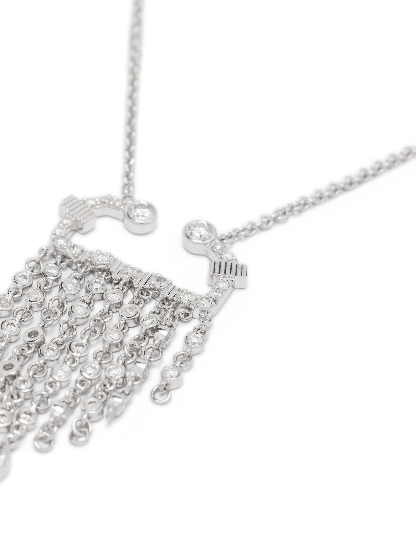 18kt white gold Collier Scorpio necklace