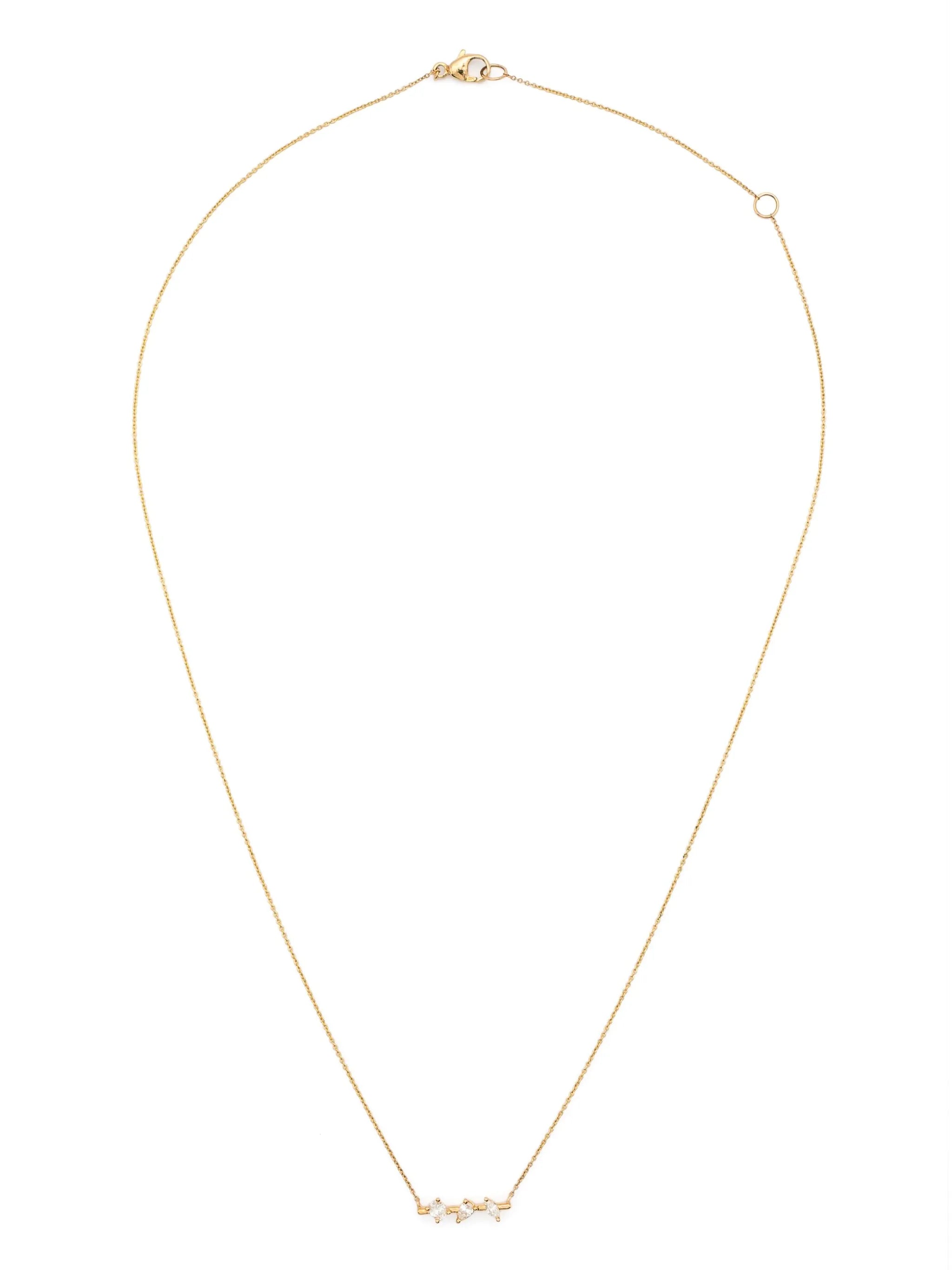 14kt yellow gold Alexa Jordyn diamond necklace