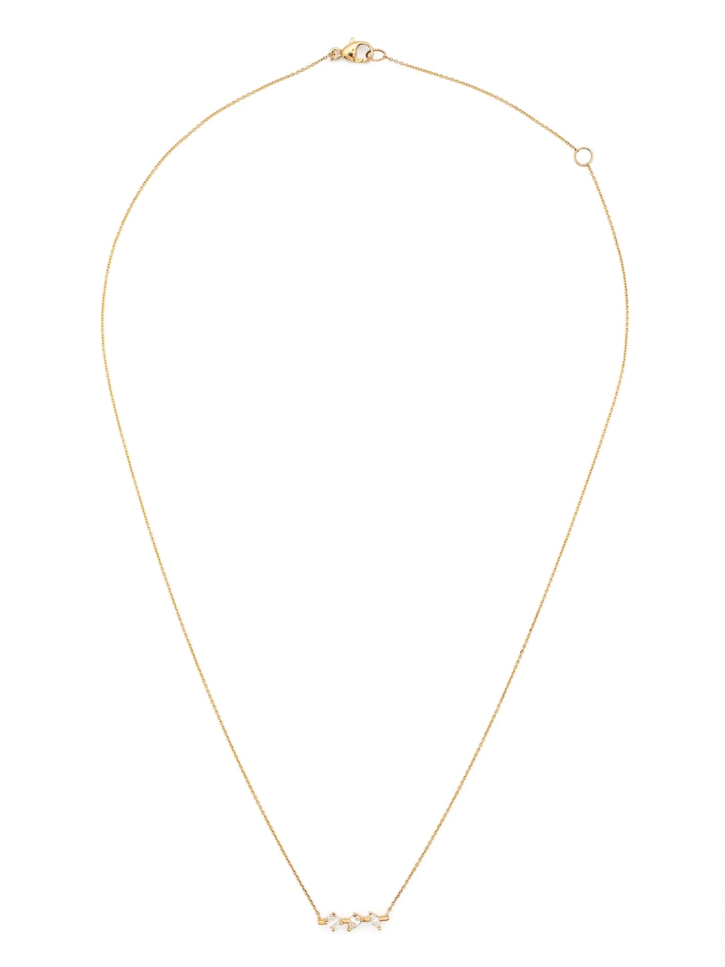 14kt yellow gold Alexa Jordyn diamond necklace