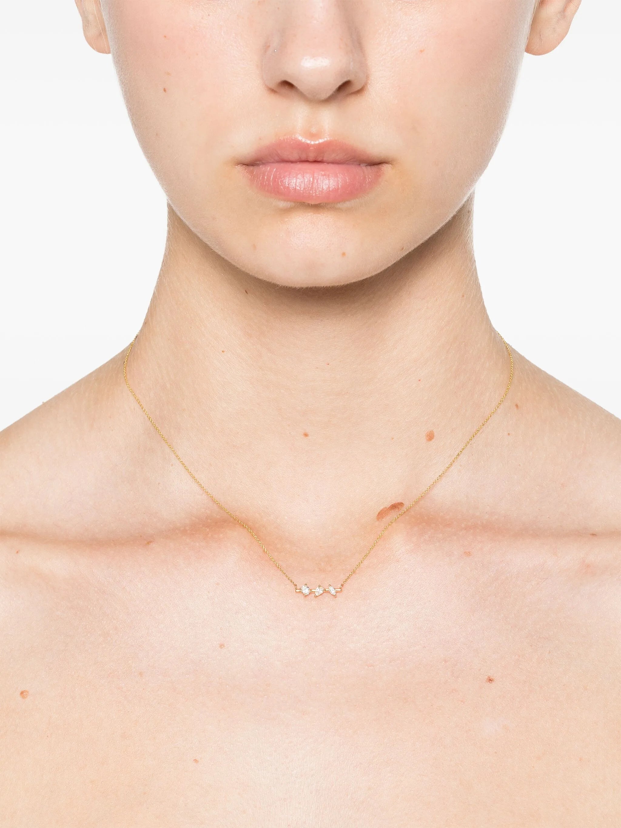 14kt yellow gold Alexa Jordyn diamond necklace