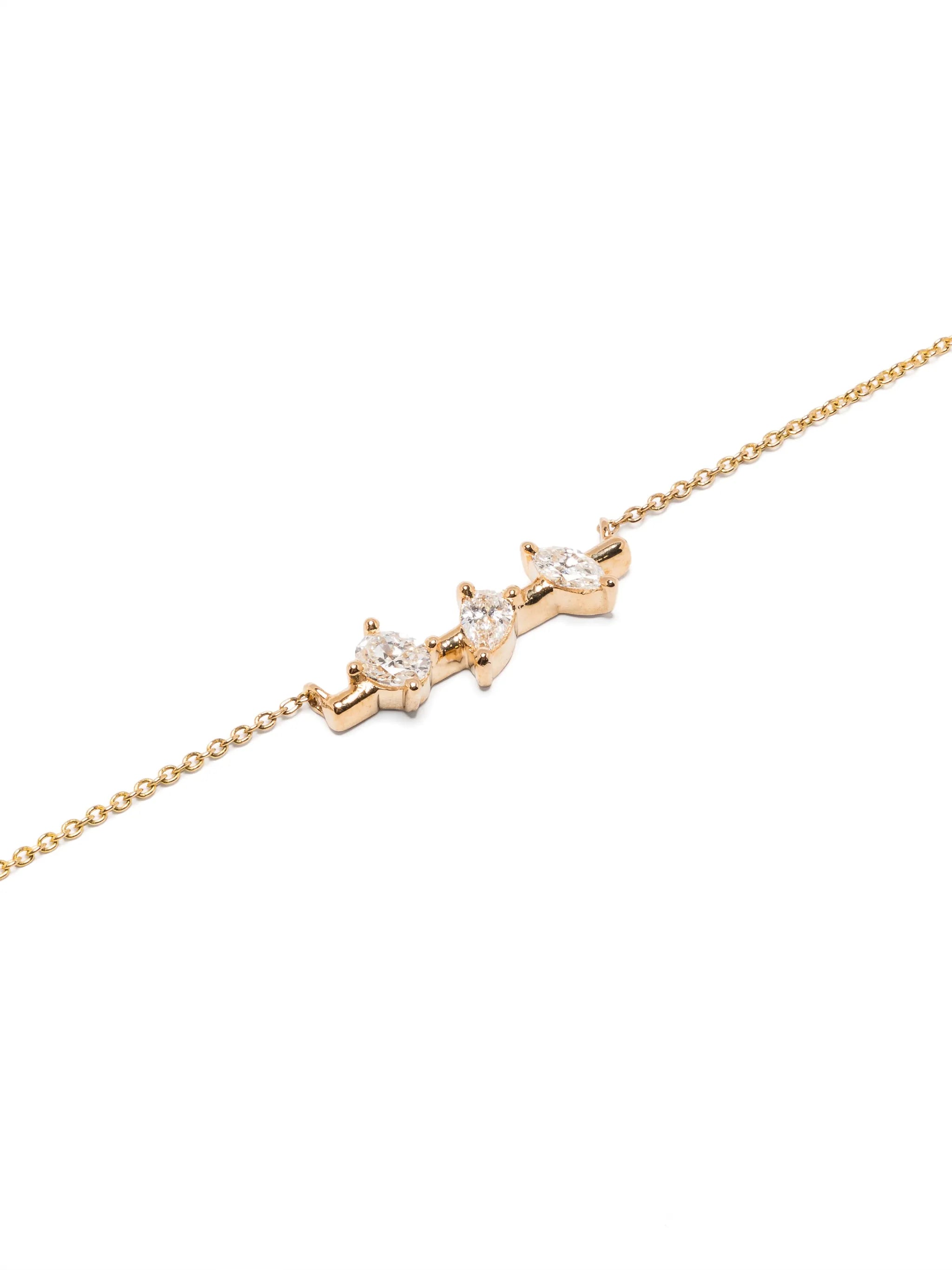 14kt yellow gold Alexa Jordyn diamond necklace