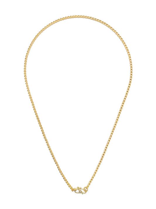 22kt yellow gold Solo Loop-in-Loop diamond necklace