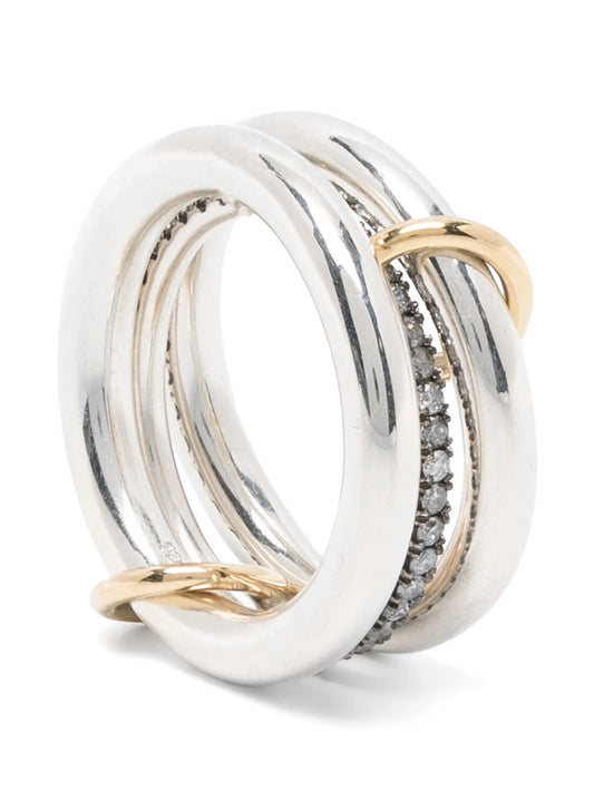 sterling silver Libra ring