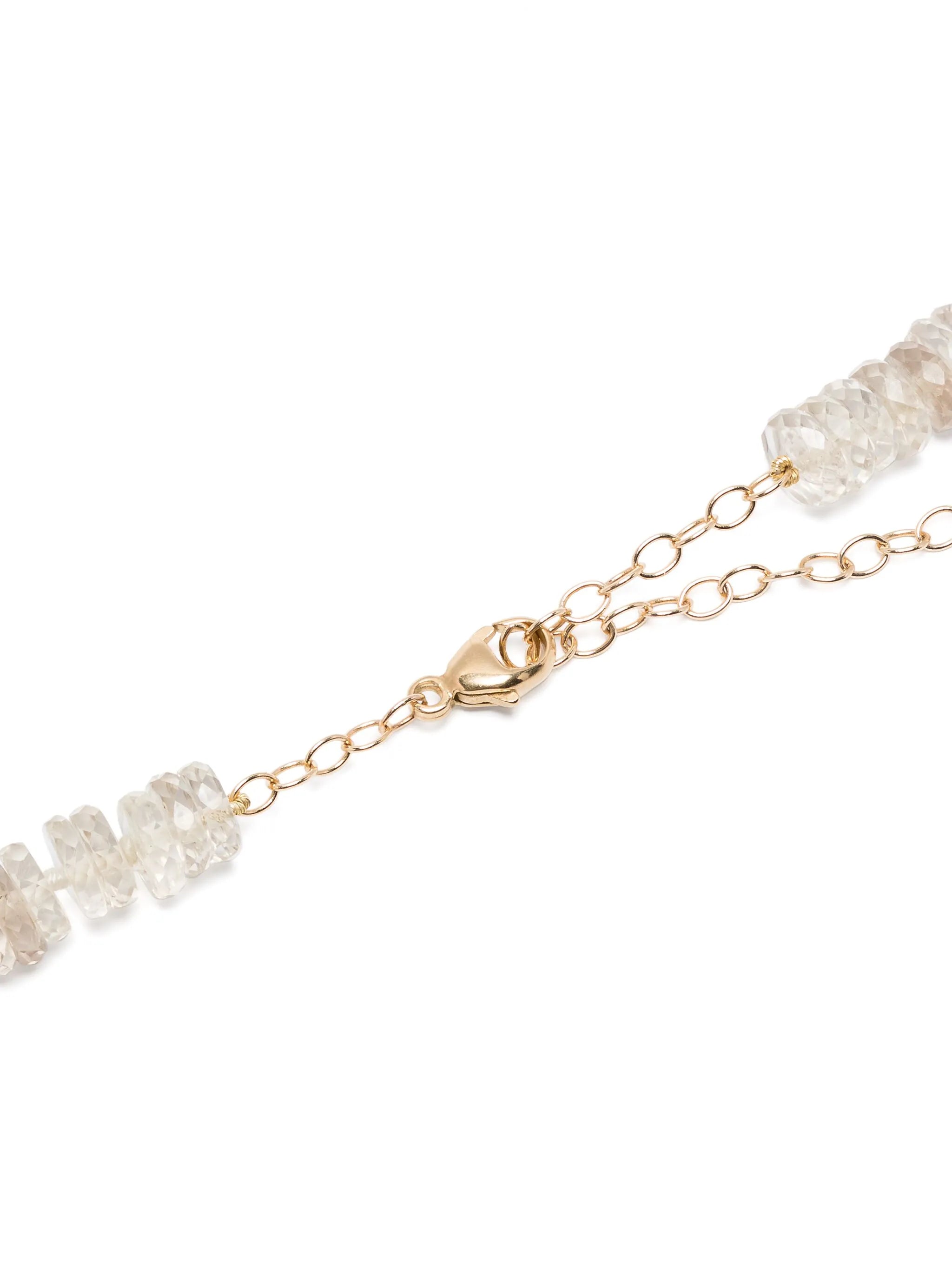 14kt yellow gold Aurora smoky quartz necklace