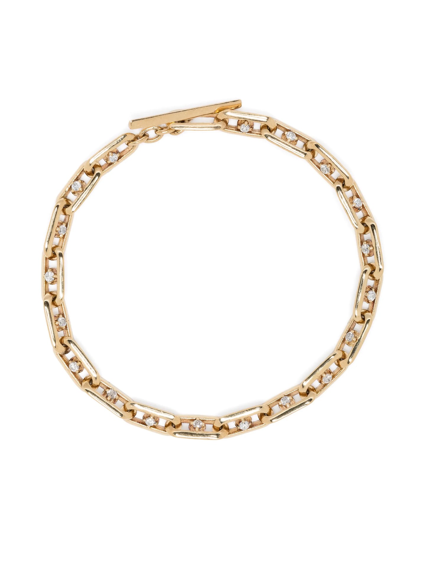 18kt yellow gold diamond bracelet