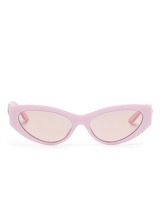 Medusa-plaque cat-eye sunglasses