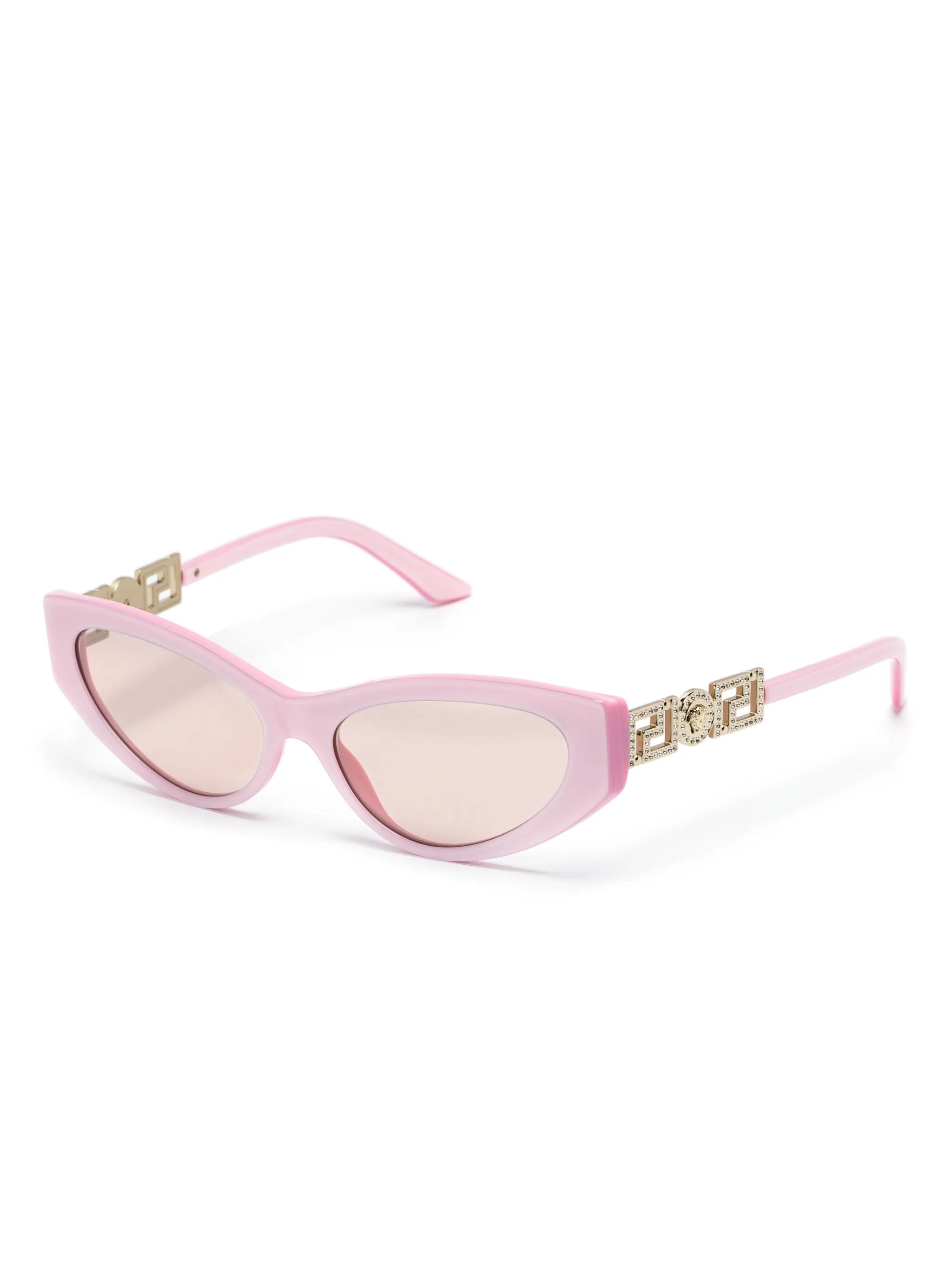 Medusa-plaque cat-eye sunglasses